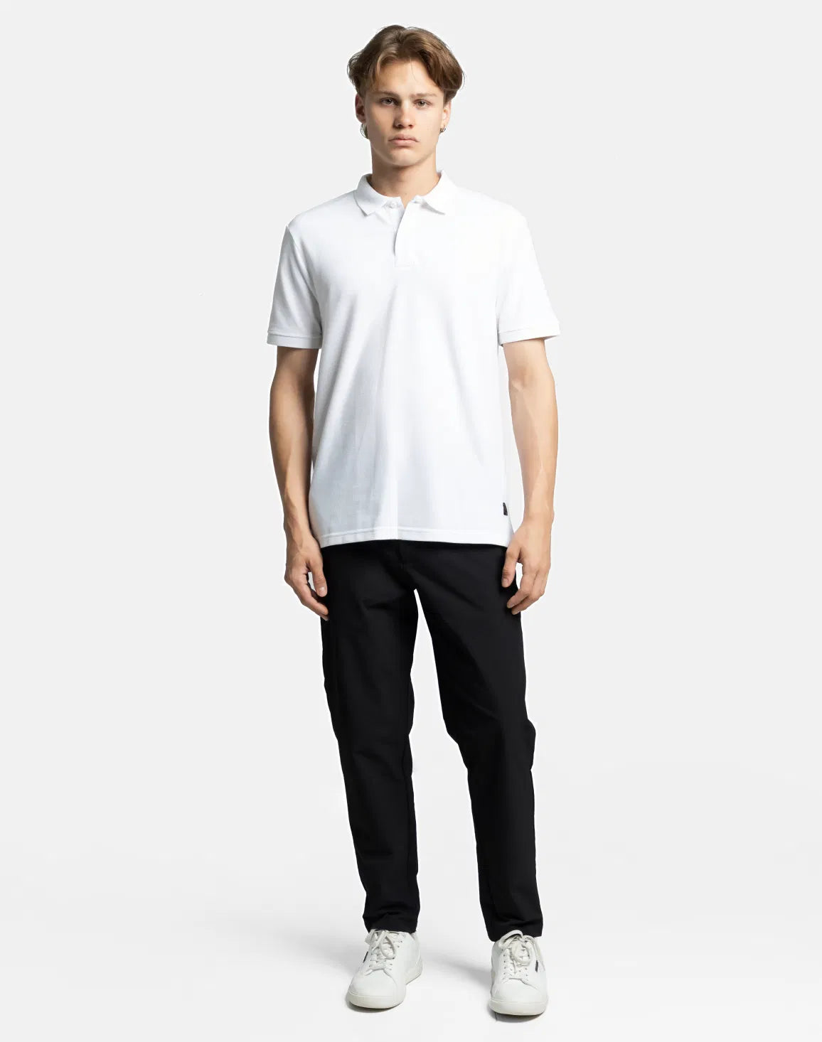DEEDAT Polo Regular Fit Tees - White