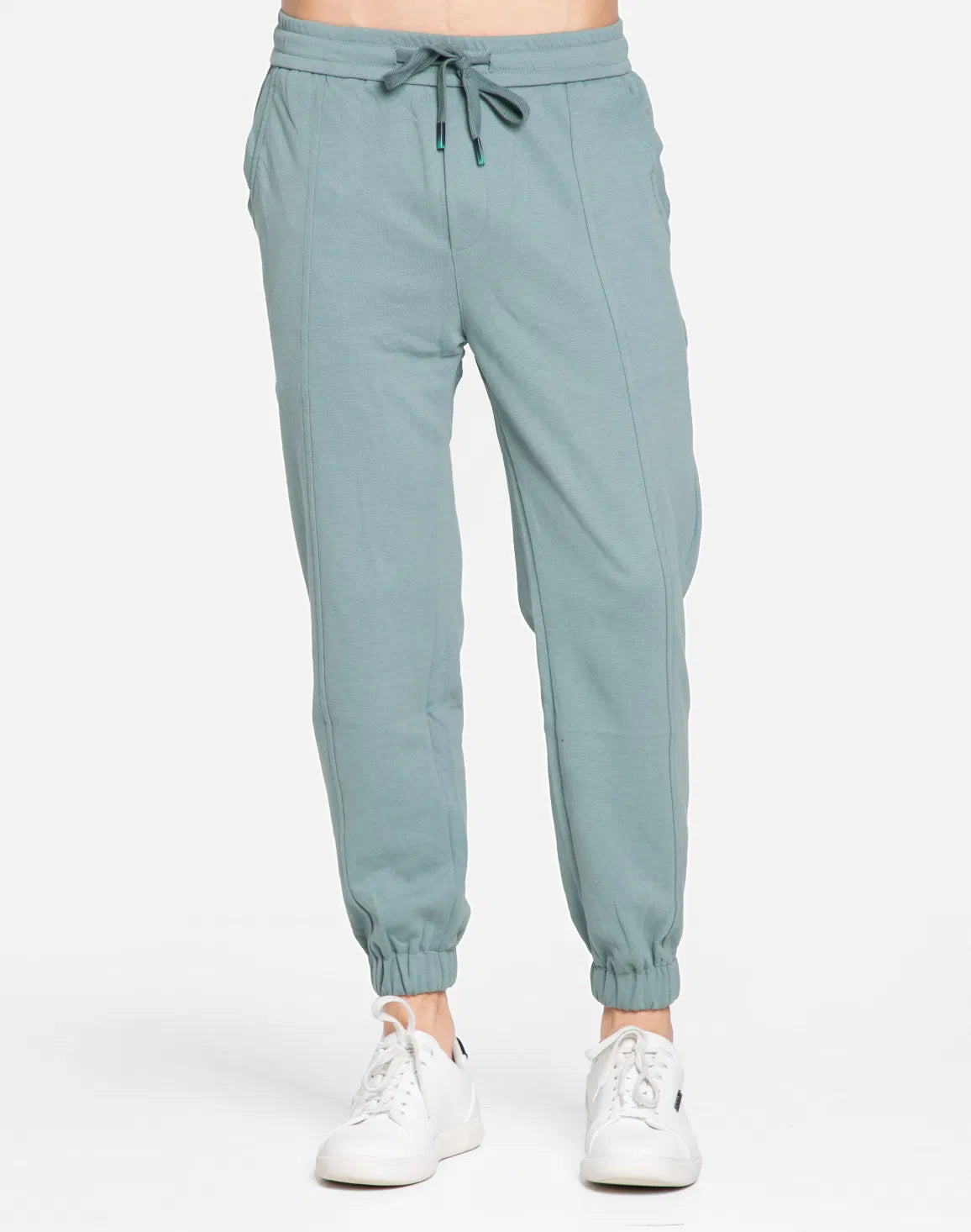 DEEDAT Men's Regular Fit Elastic Hem Jogger Pant - Green