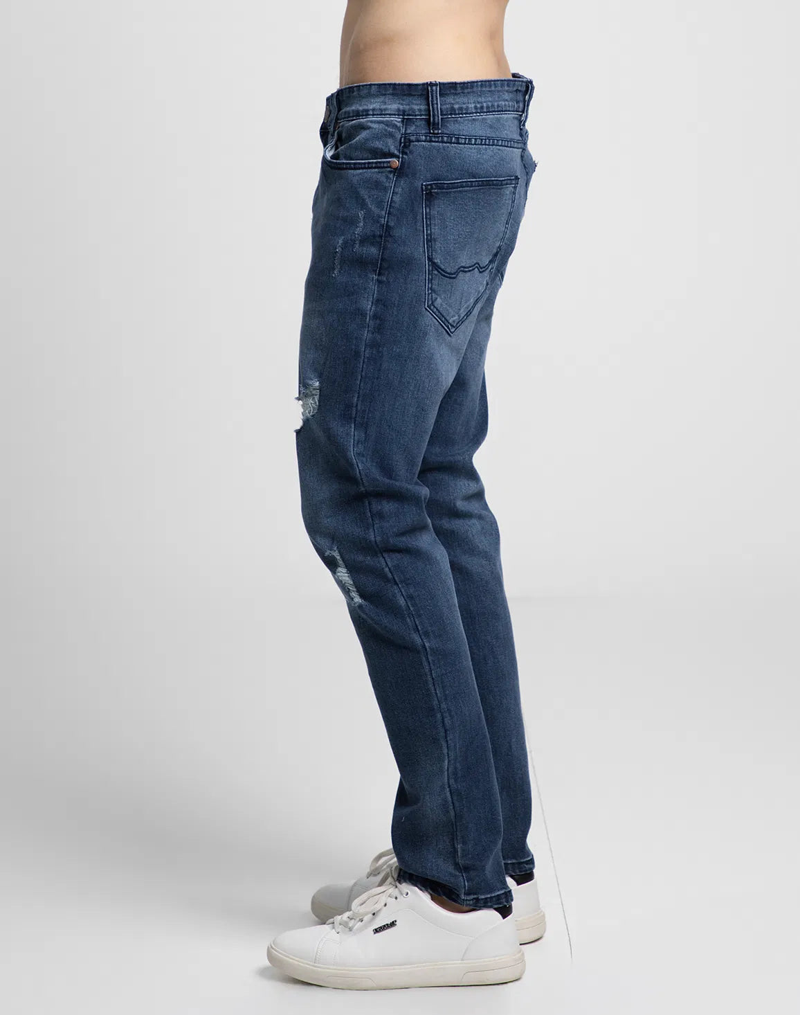 DEEDAT Tapered Fit Jeans - Steel Blue