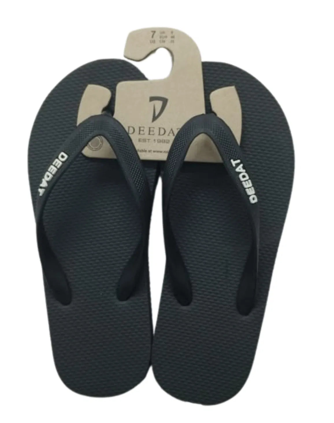 DEEDAT V-Strap Flip Flops - Black