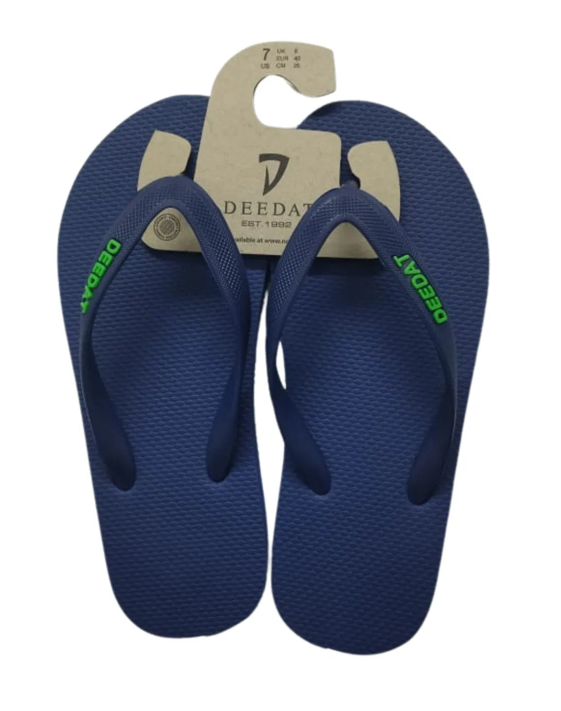 DEEDAT V-Strap Flip Flops - Navy