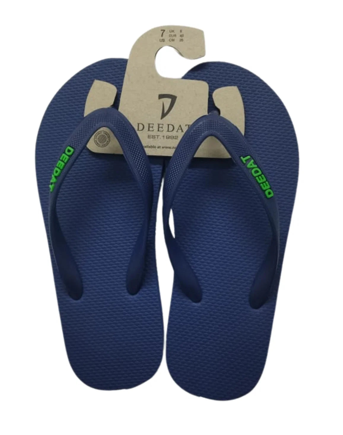 DEEDAT Men's V-Strap Flip Flops - Navy