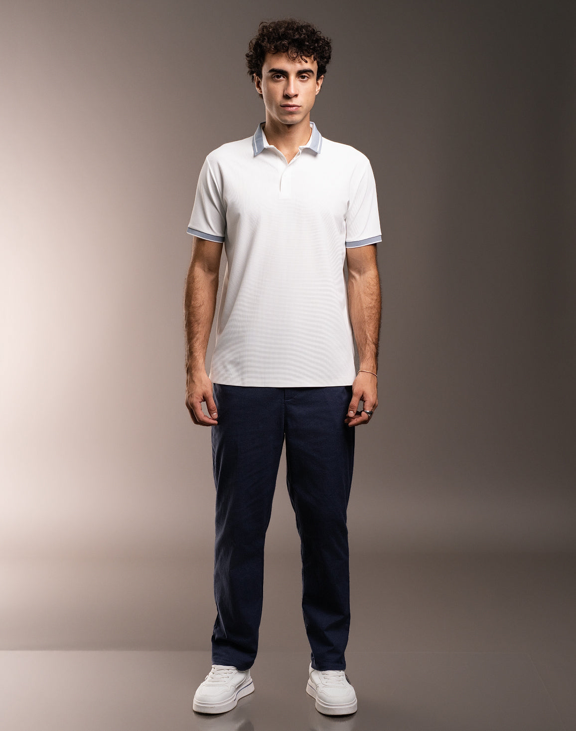 DEEDAT Regular Fit Casual Pant - Navy