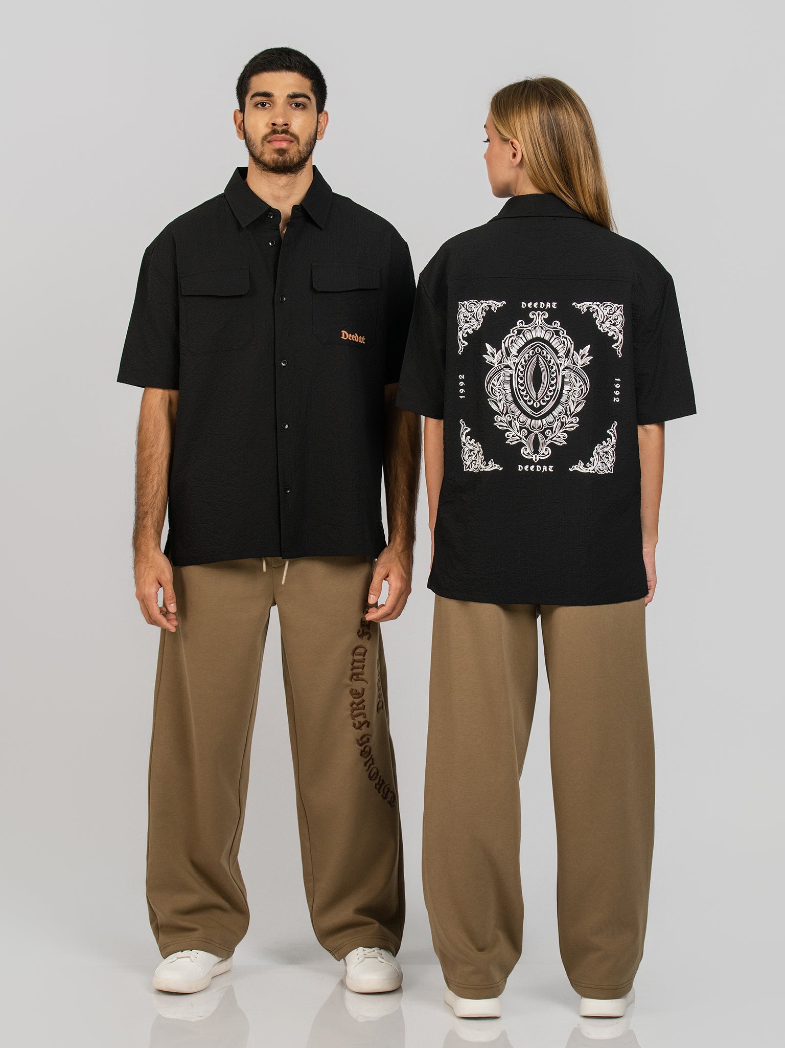 DEEDAT WINGS OF FIRE WALKER Regular Fit Shirt - Black