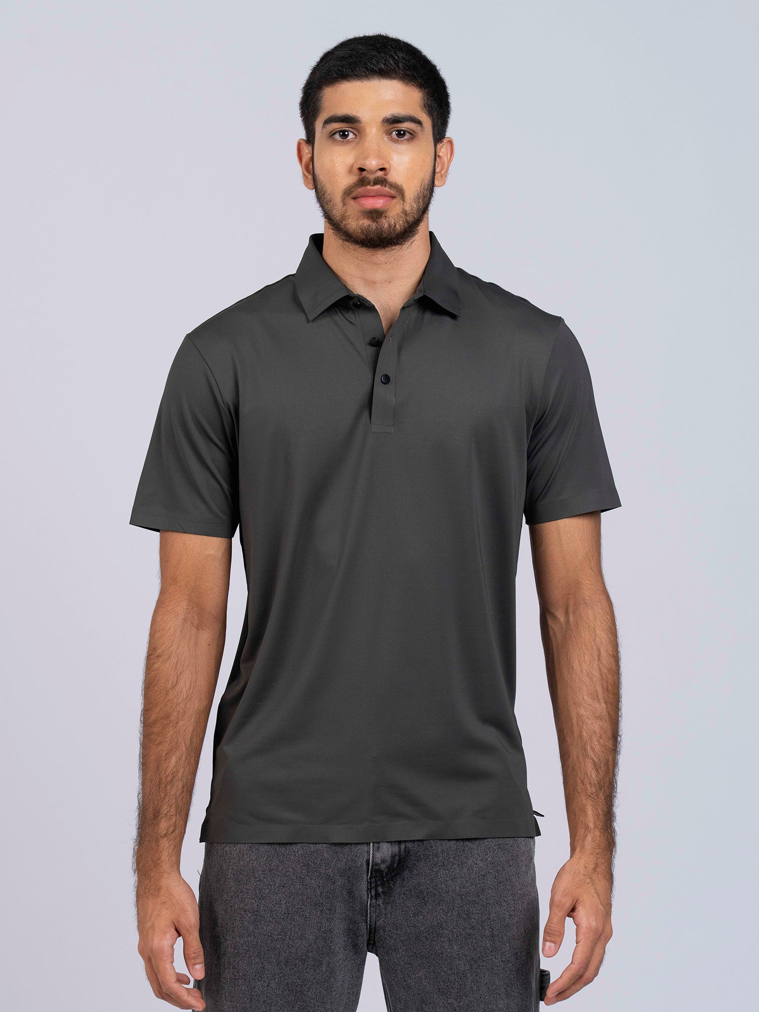 DEEDAT Slim Fit Polo Tees - Dark Green