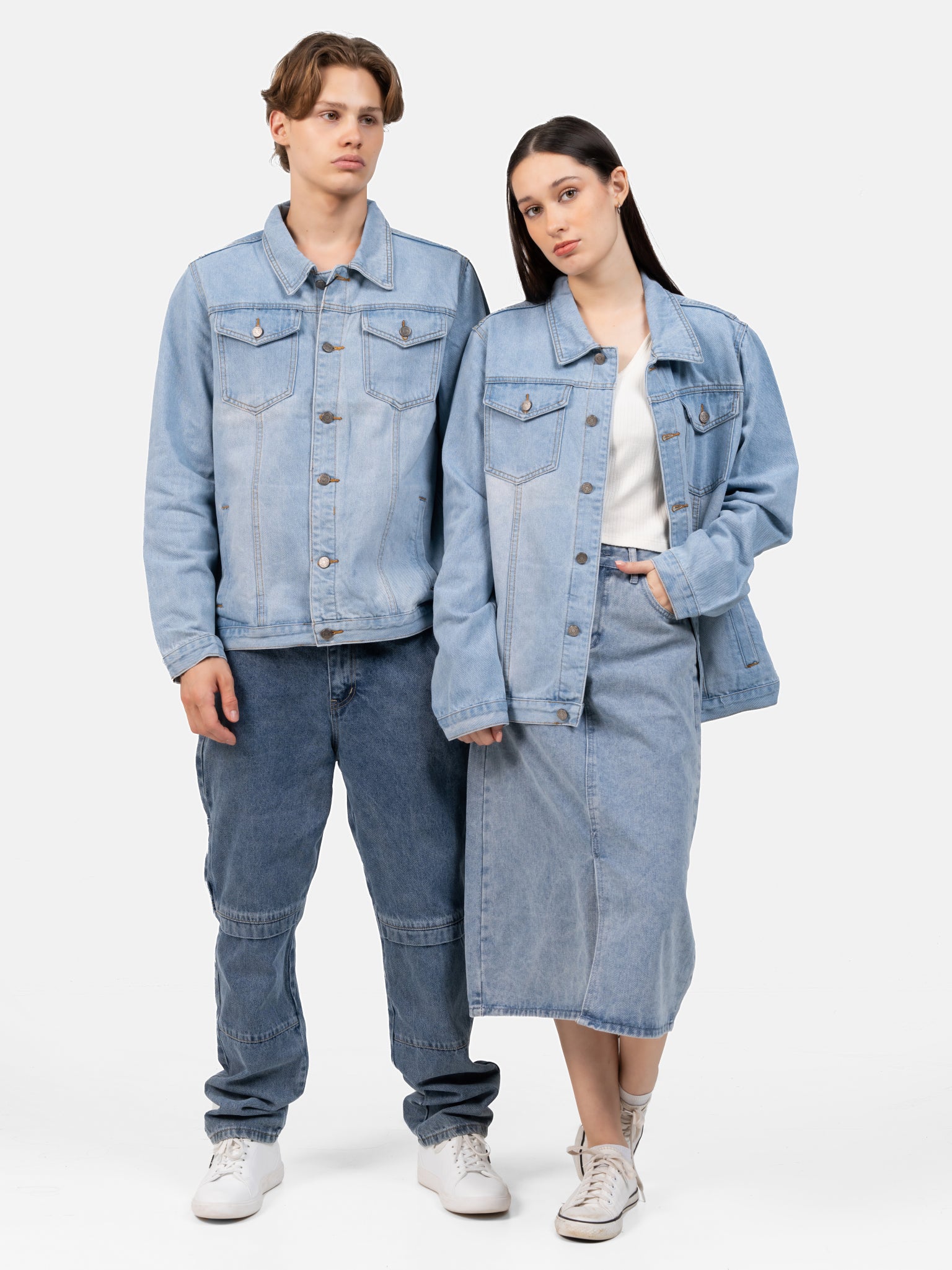 DEEDAT Slim Fit Long Sleeve Jacket - Light Blue