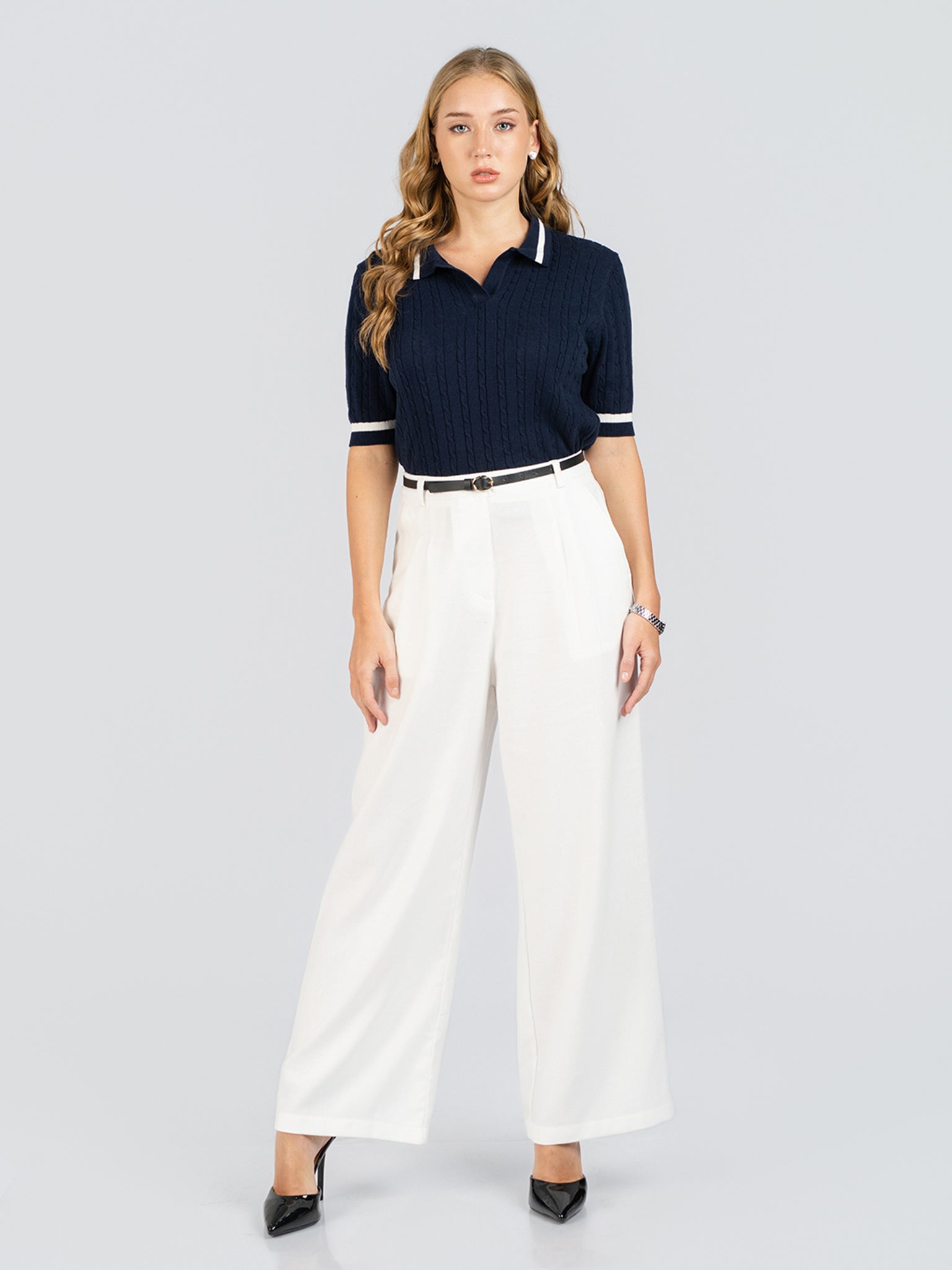 DEEDAT Women's Casual Pant - White