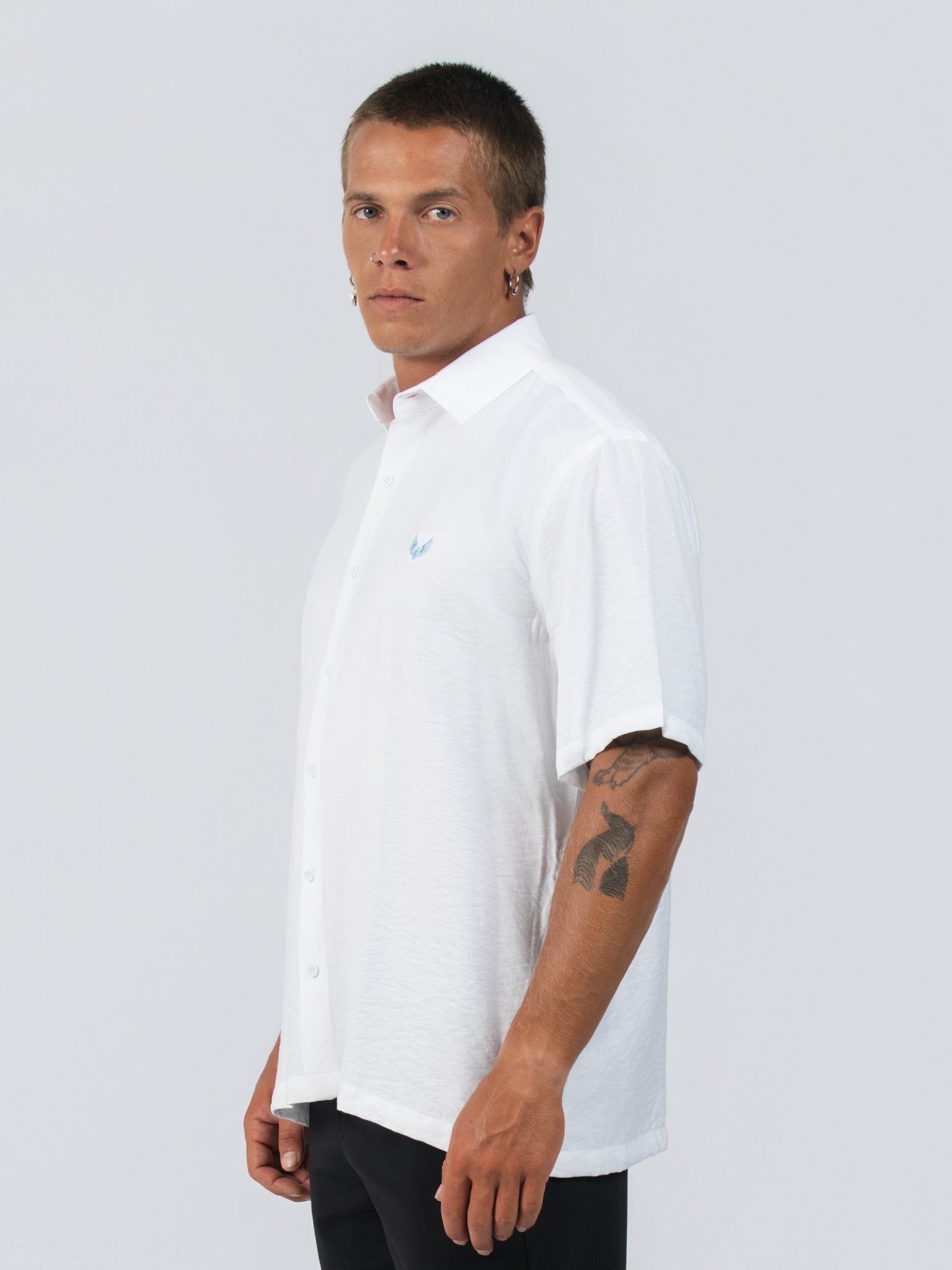 DEEDAT Regular Fit Casual Shirt - White