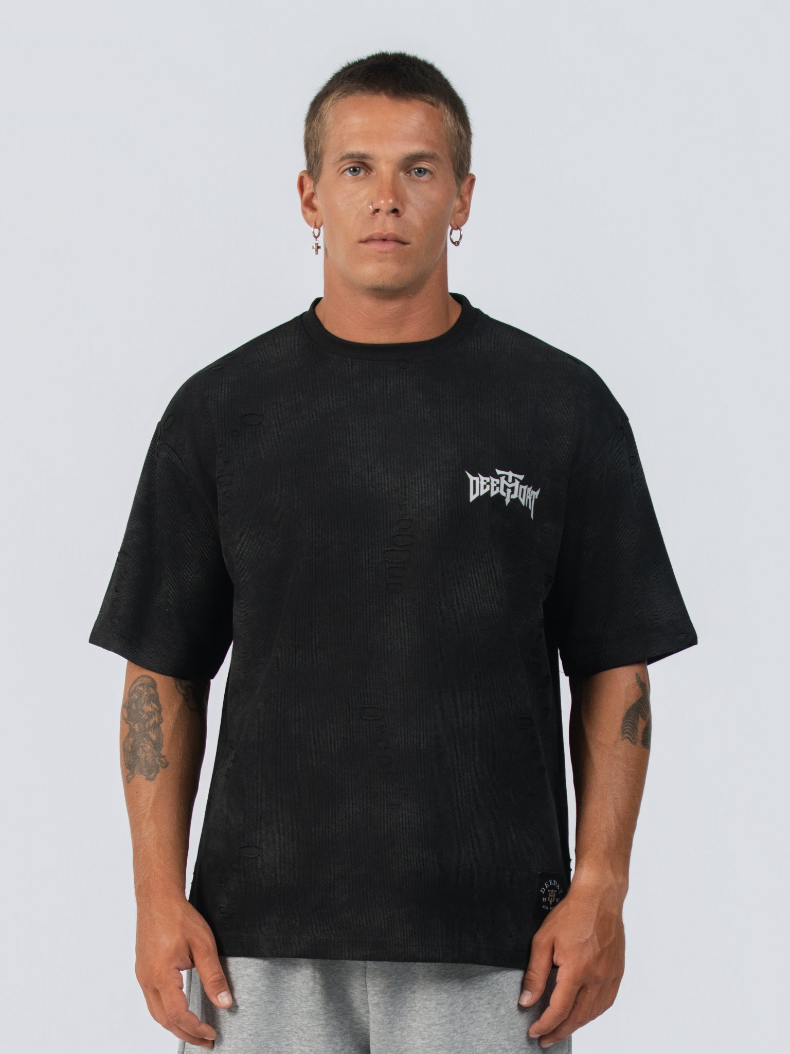 DEEDAT MAVERIC Oversized Tees - Black
