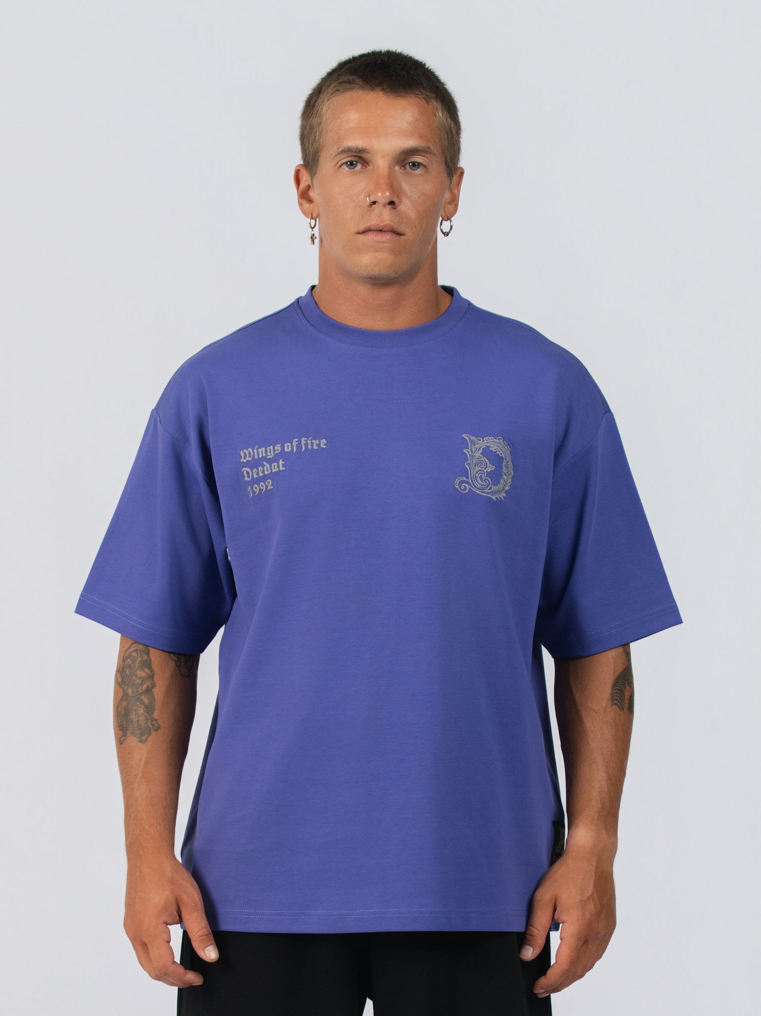 DEEDAT WINGS OF FIRE Oversized Tee - Purple