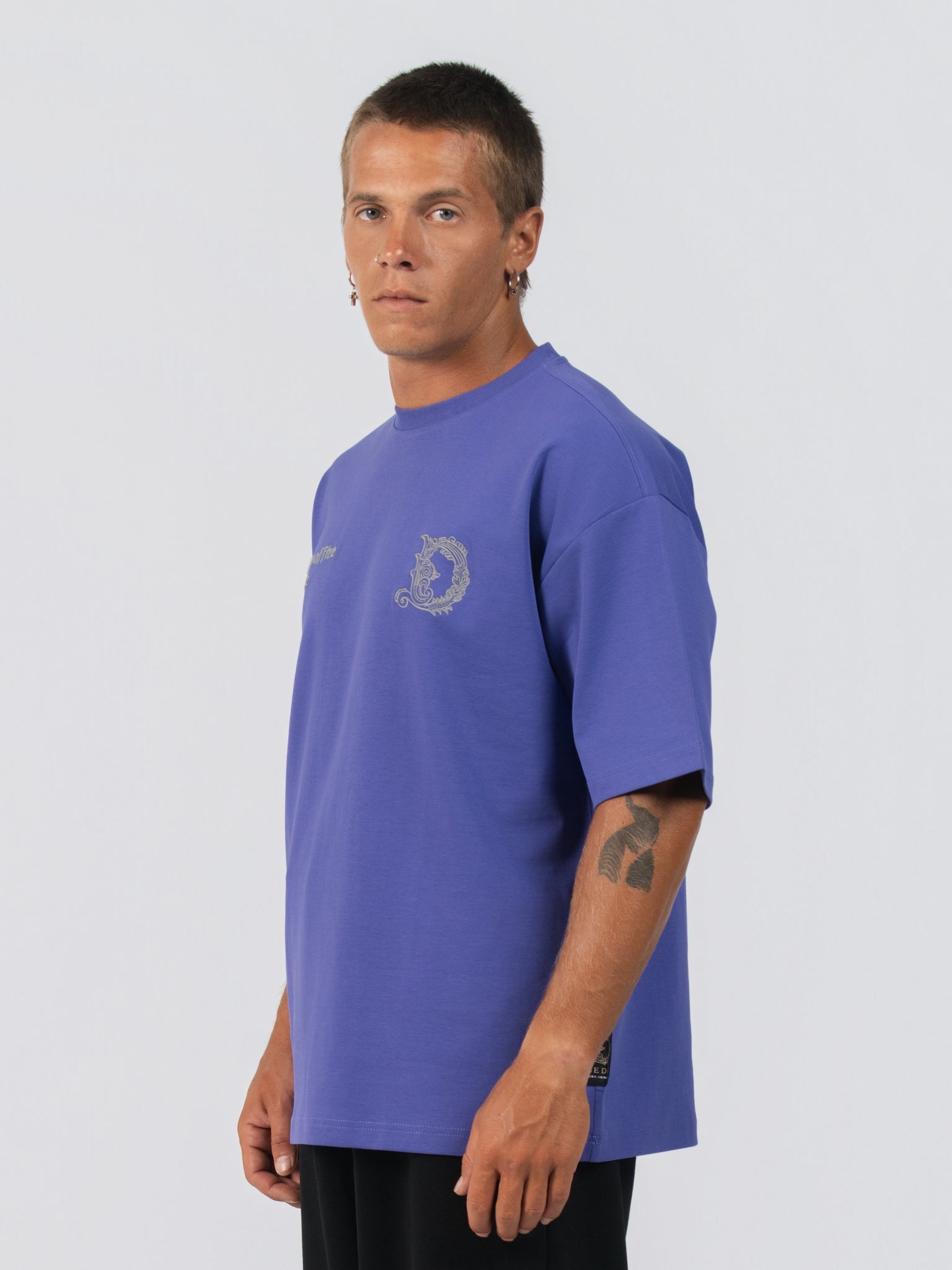 DEEDAT WINGS OF FIRE Oversized Tee - Purple