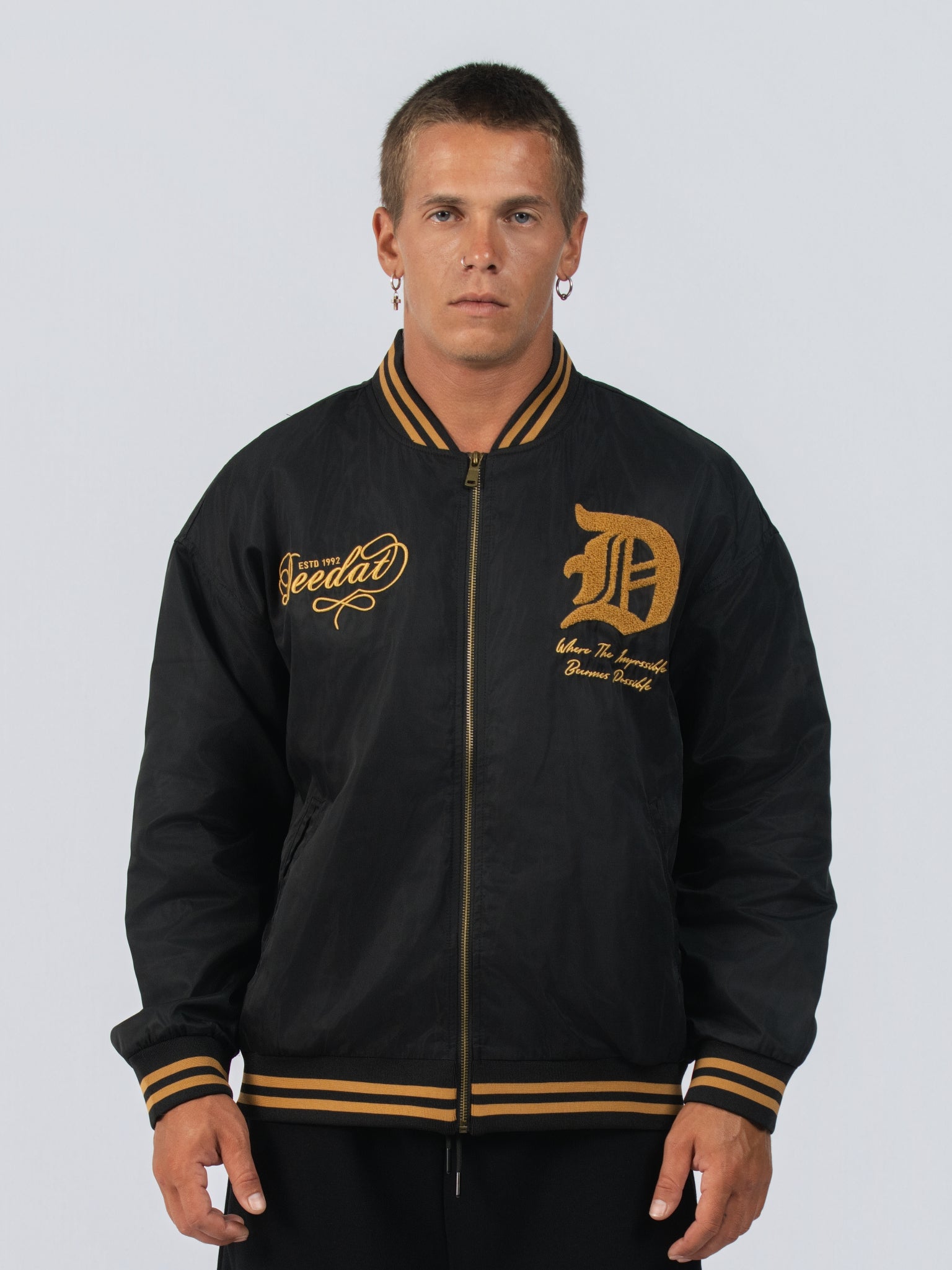 DEEDAT MNML WRLD Regular Fit Jacket - Black