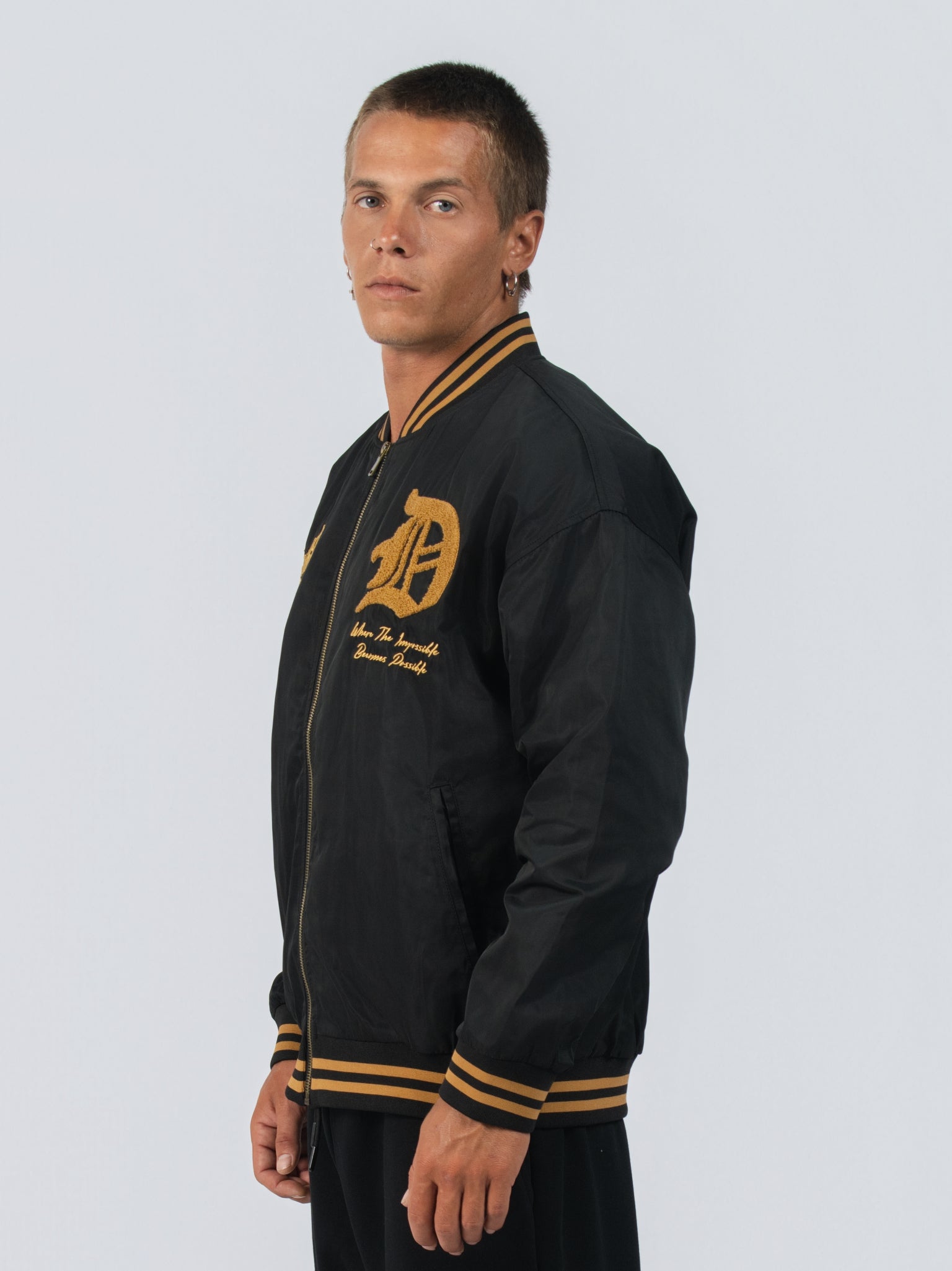 DEEDAT MNML WRLD Regular Fit Jacket - Black