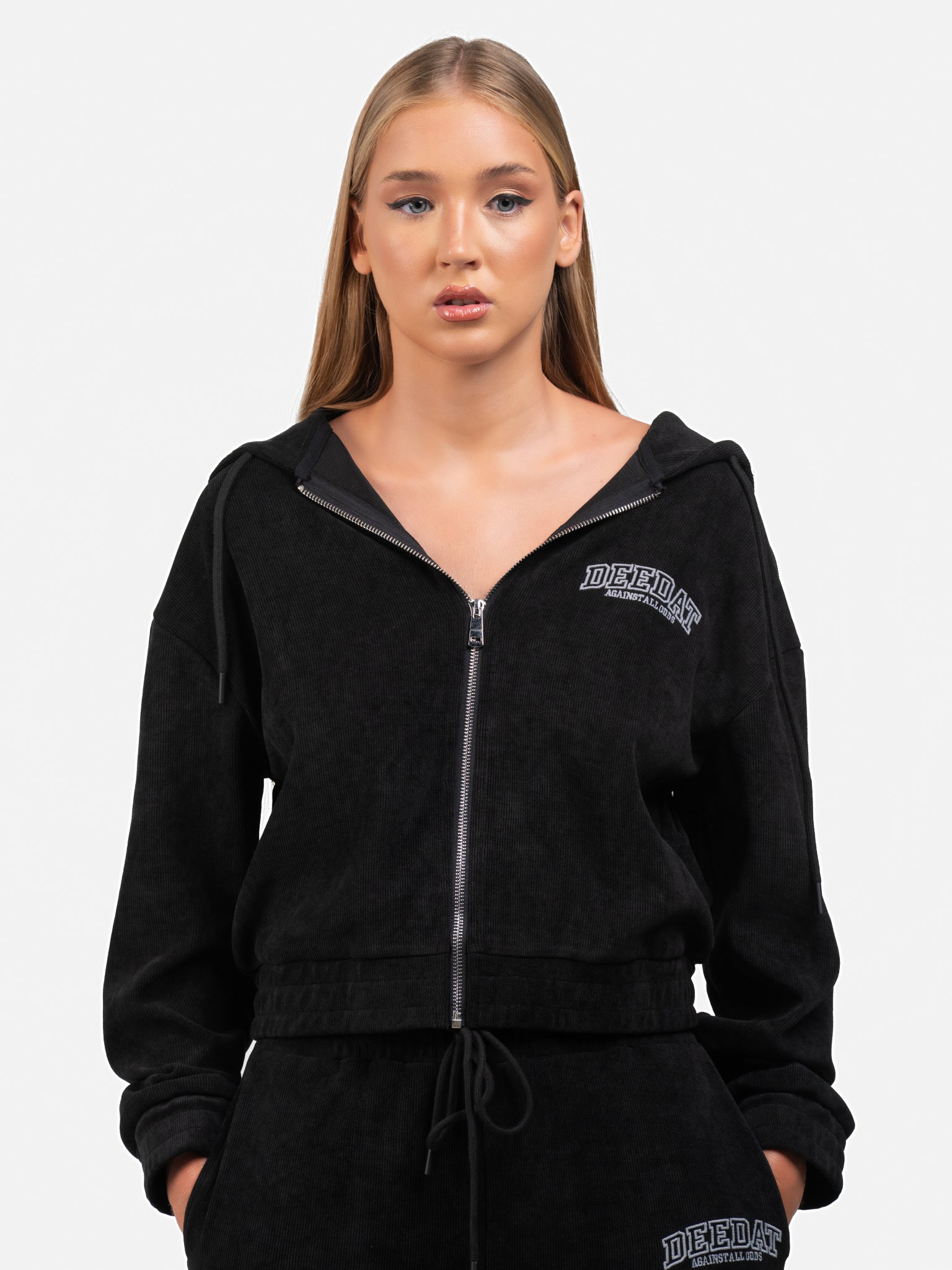 DEEDAT SICKO MODE Long Sleeve Hooded Jacket - Black
