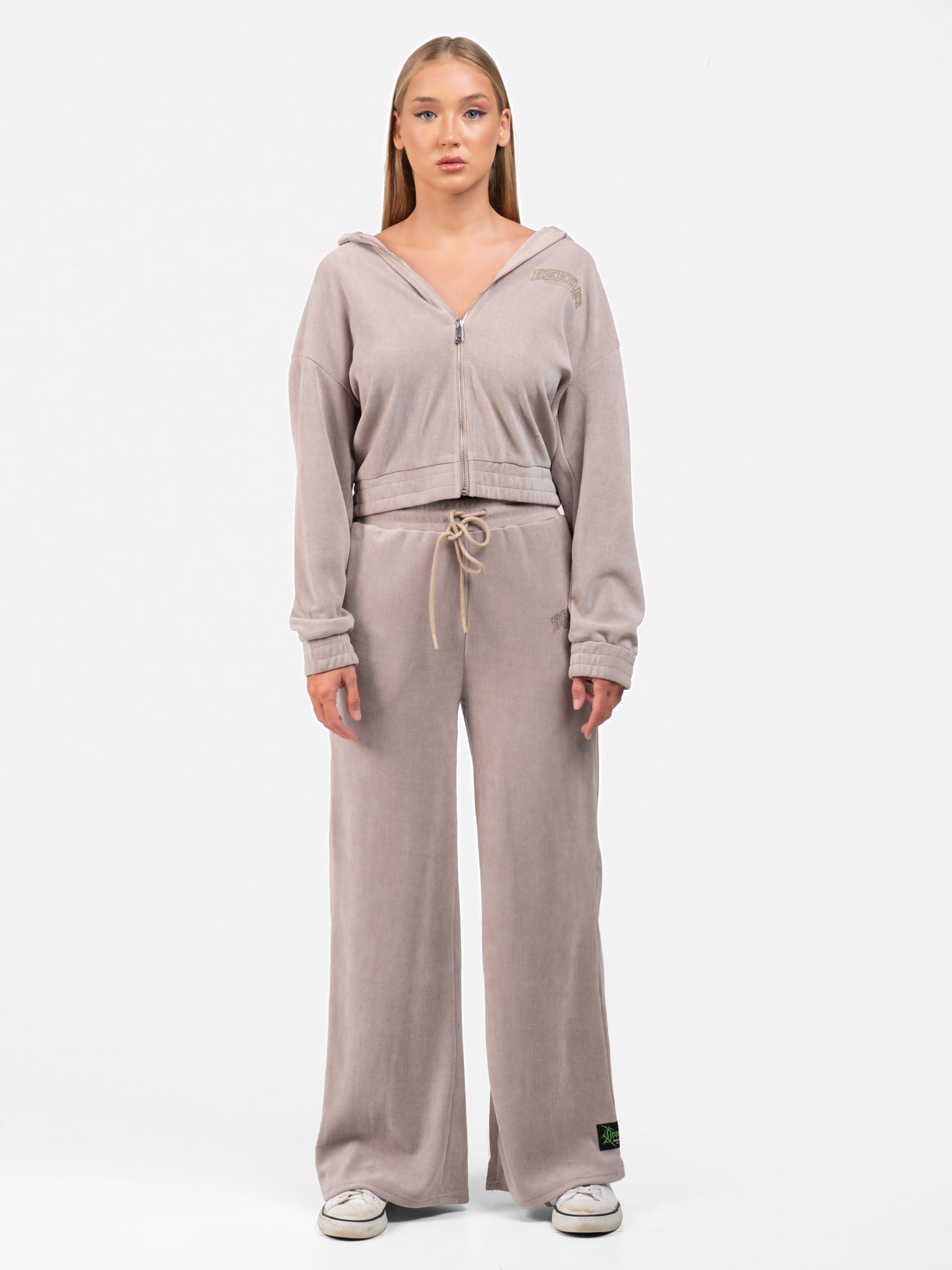 DEEDAT SICKO MODE Long Sleeve Hooded Jacket - Beige