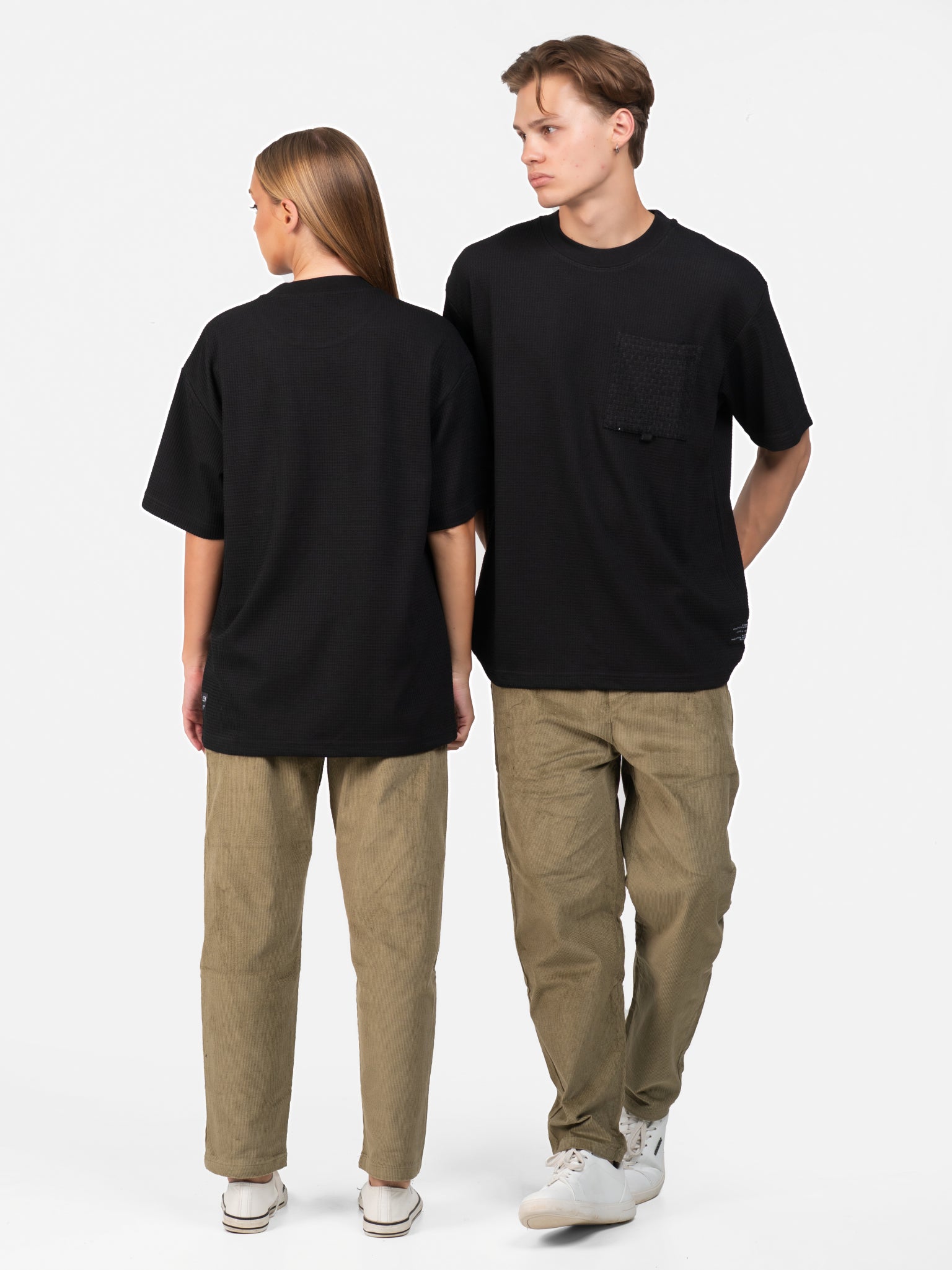 DEEDAT Regular Fit Short Sleeve Tees - Black