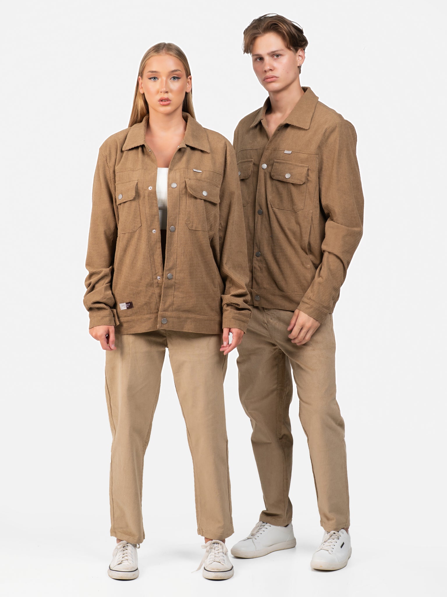 DEEDAT Slim Fit Long Sleeve Jacket - Khaki