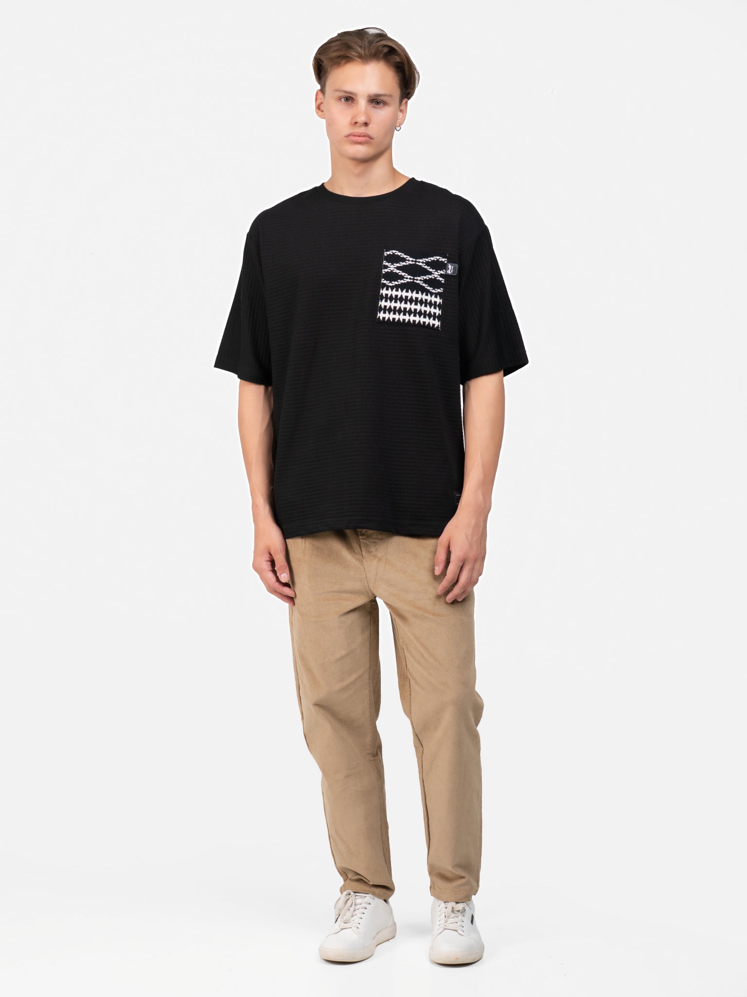 DEEDAT Oversize Short Sleeve Tees - Black