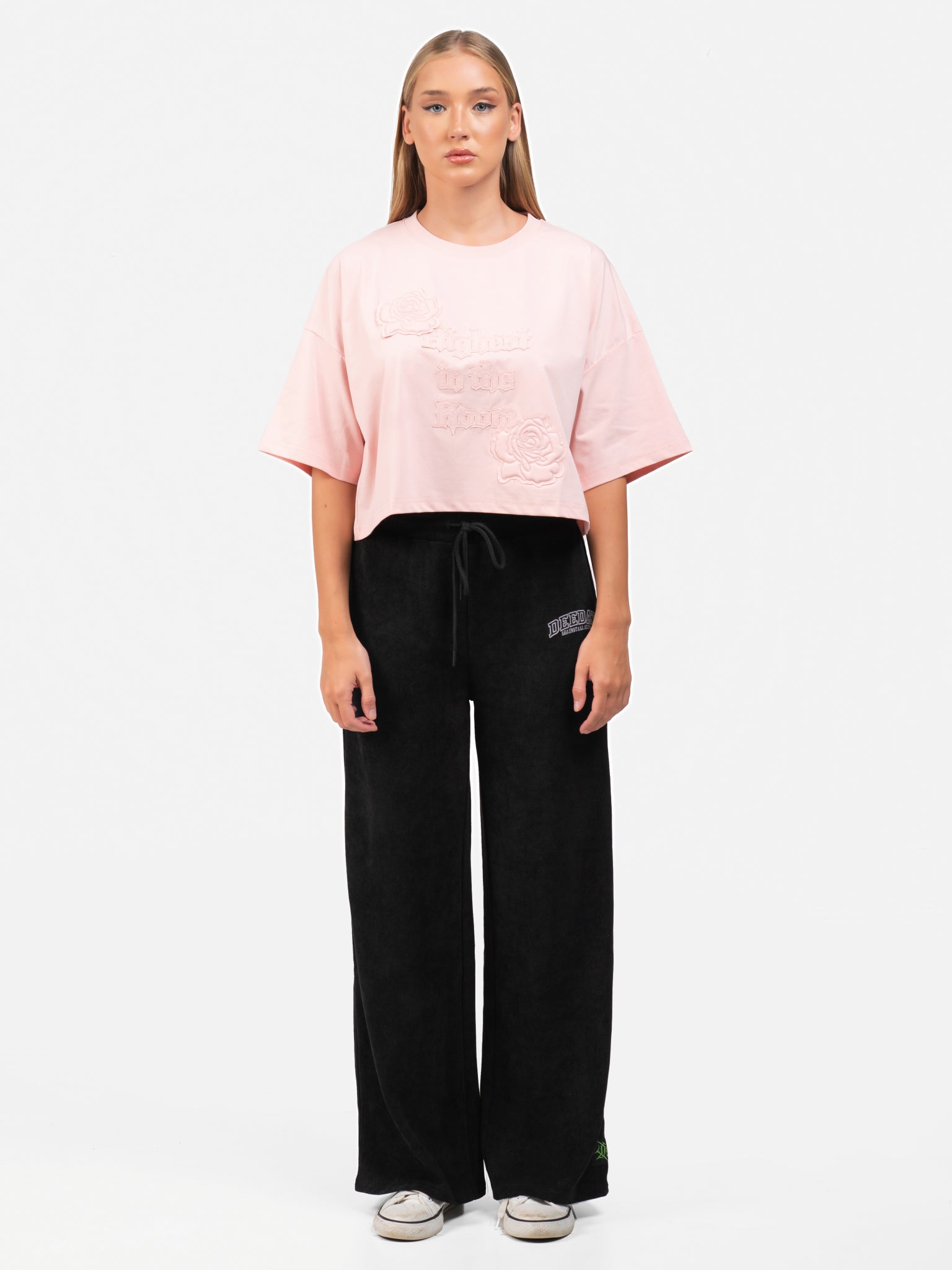 DEEDAT SICKO MODE Crew Neck Short Sleeve Tee - Pink