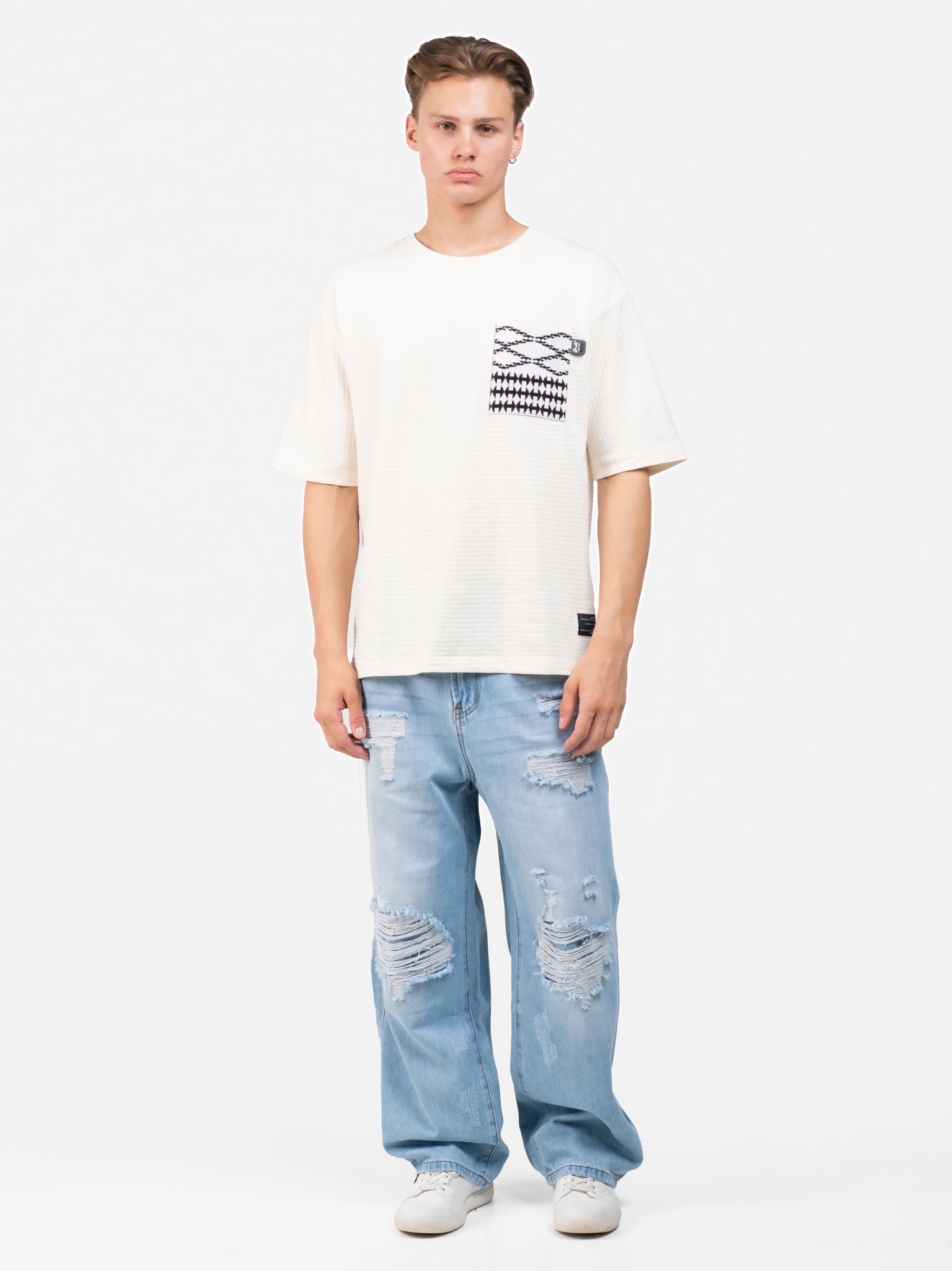 DEEDAT Oversize Jeans - Light Blue