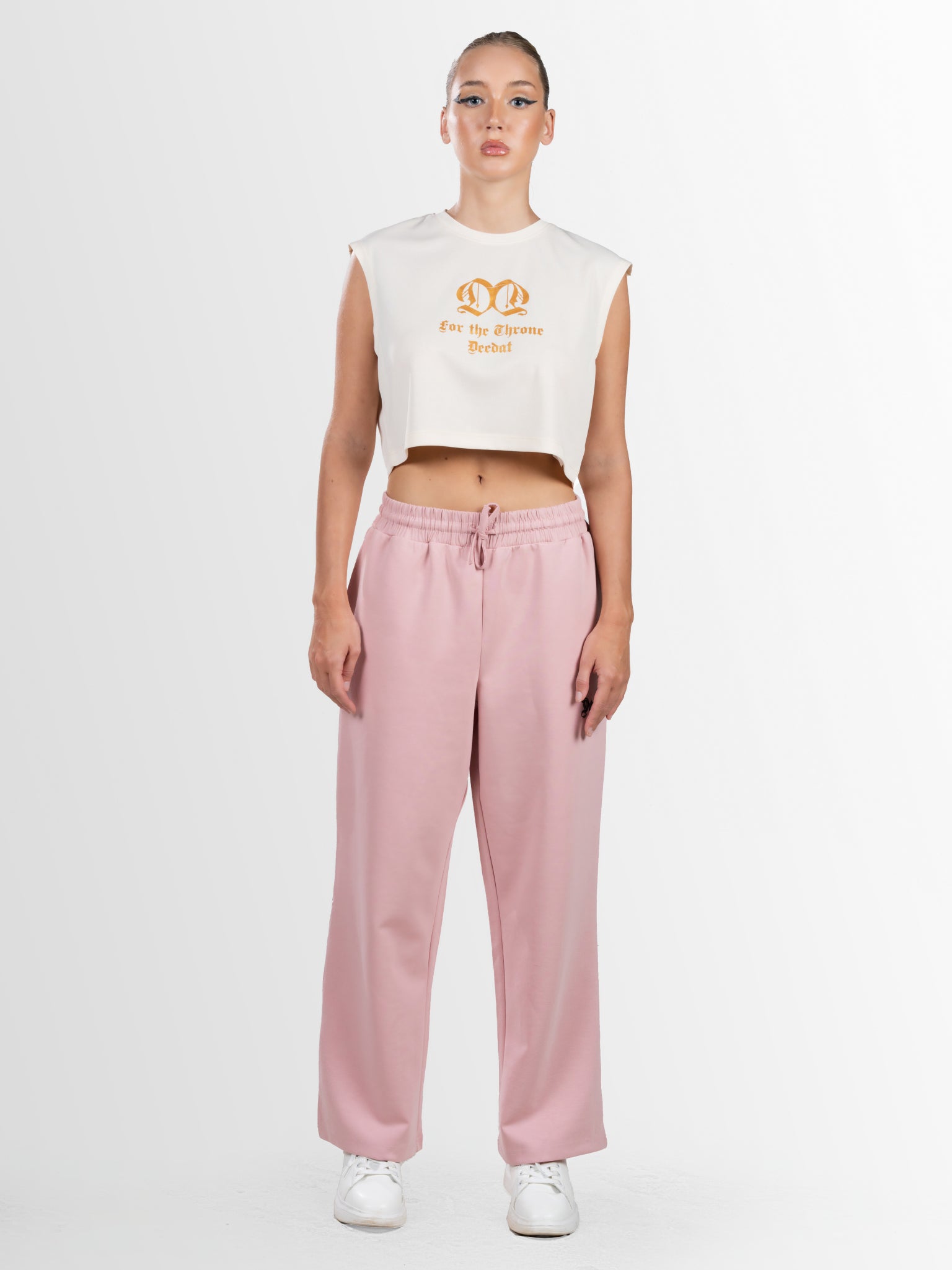 DEEDAT Only The Brave Women Crew Neck Tee - Cream
