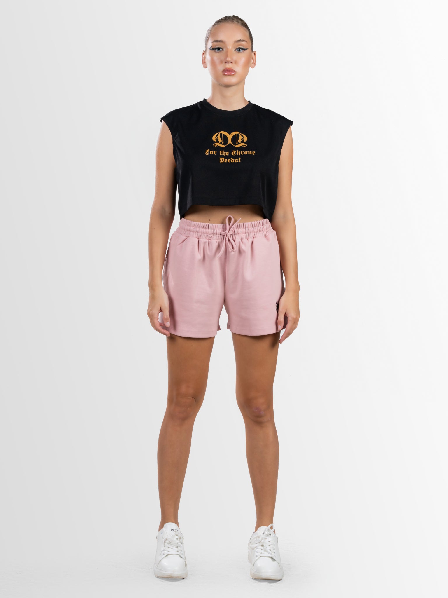 DEEDAT Only The Brave Women Crew Neck Tee - Black