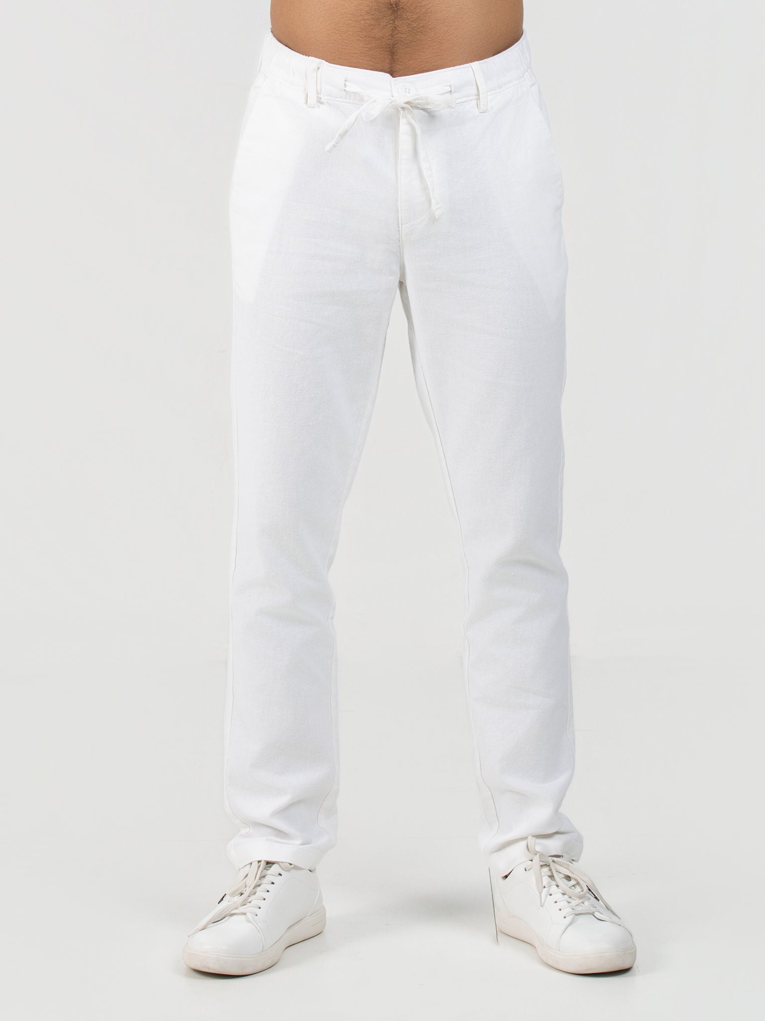 DEEDAT Regular Fit Pant - Off White