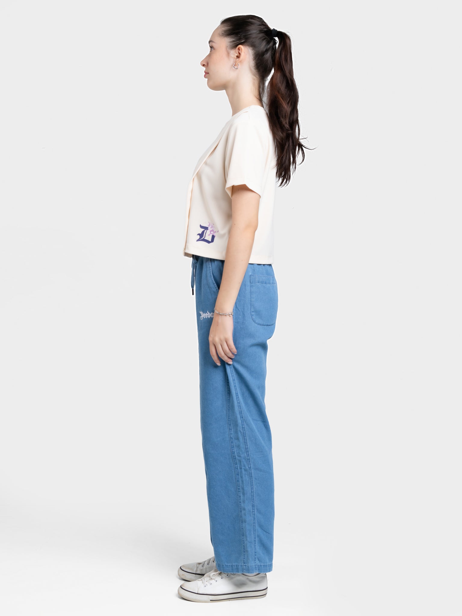 DEEDAT Euphoric Short Sleeve Tee - Cream