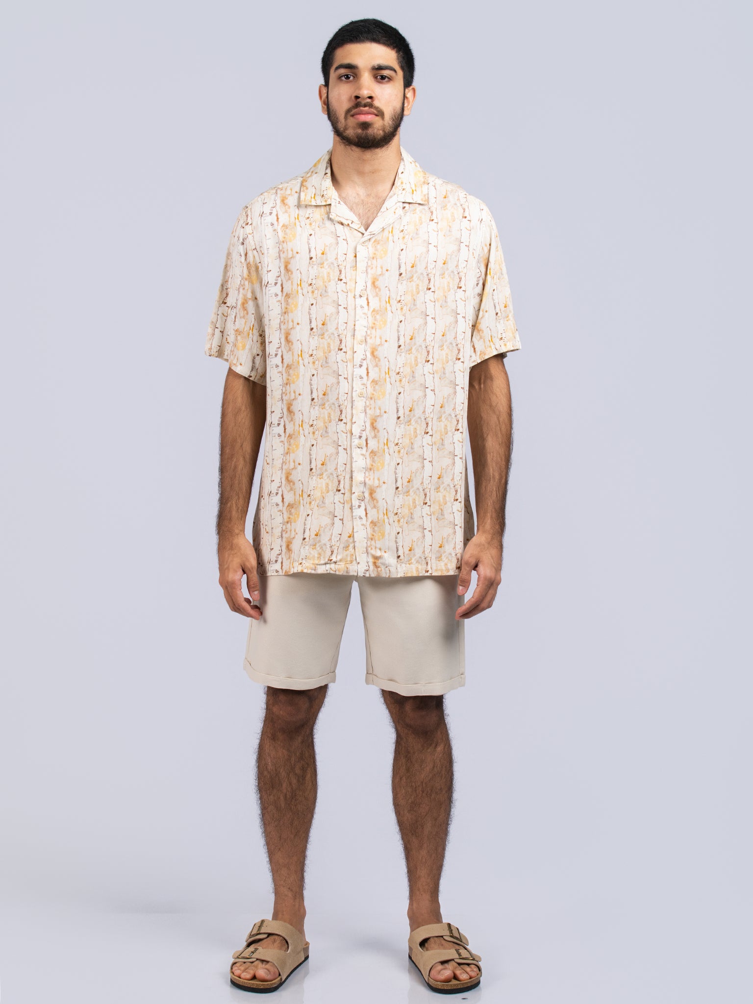 DEEDAT NATURE VERSE Regular Fit Casual Shirt -Beige