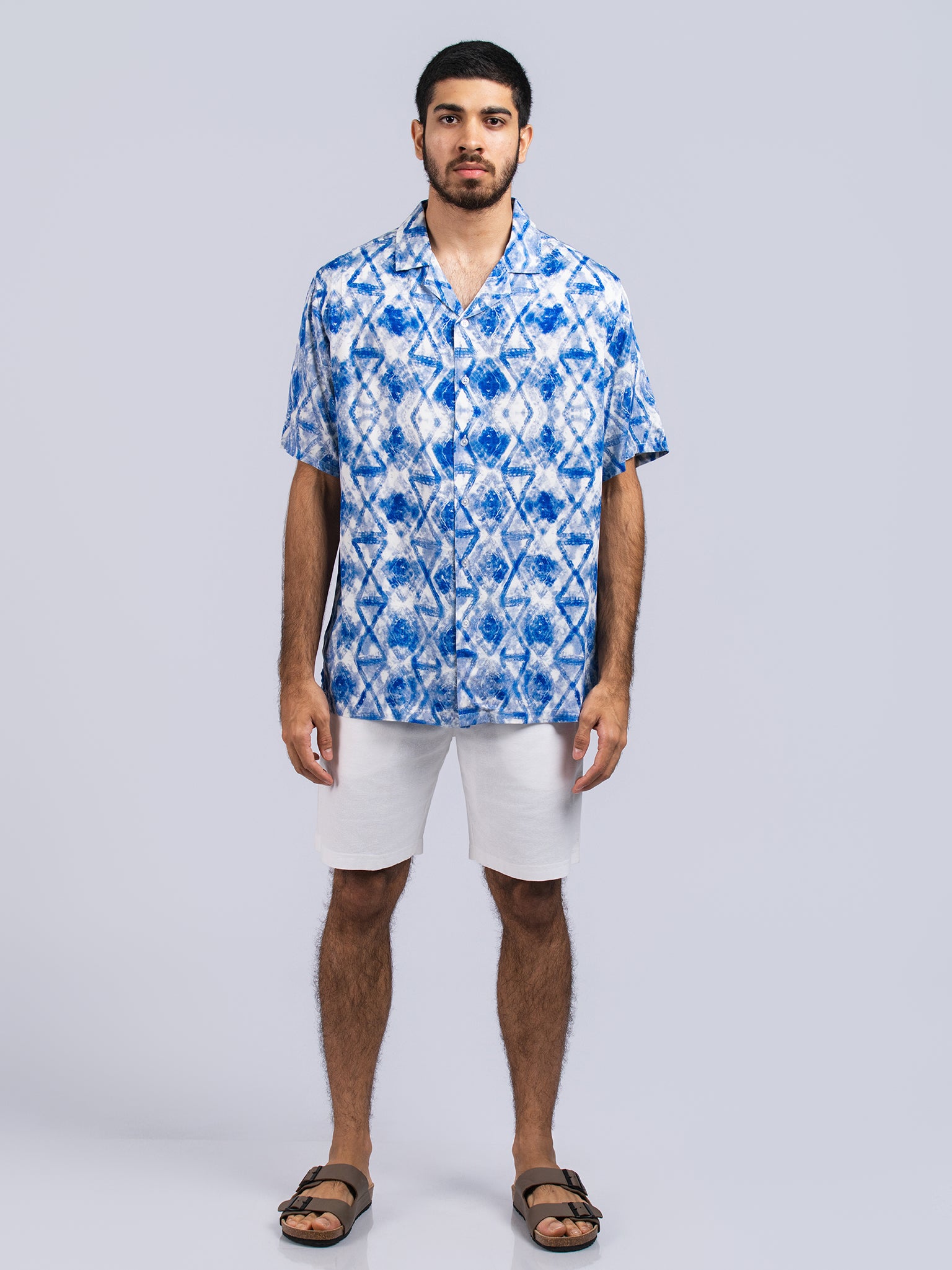 DEEDAT NATURE VERSE Regular Fit Casual Shirt - Blue