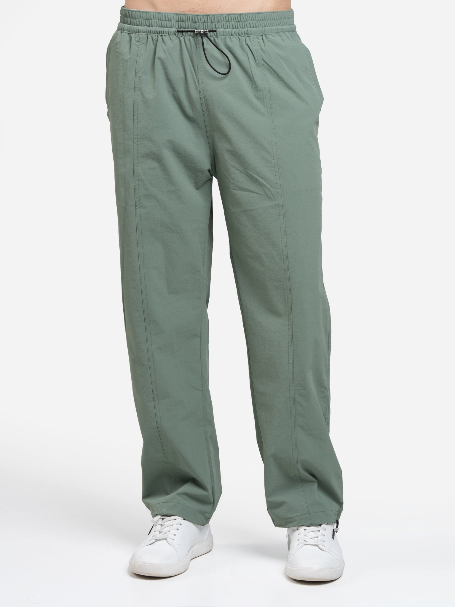 DEEDAT Loose Fit Adjustable Pant - Light Green