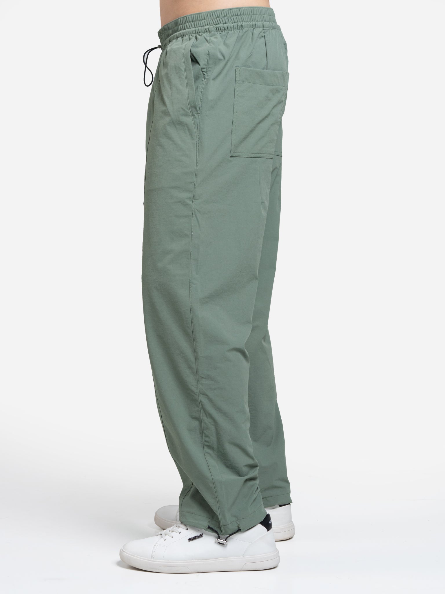 DEEDAT Loose Fit Adjustable Pant - Light Green
