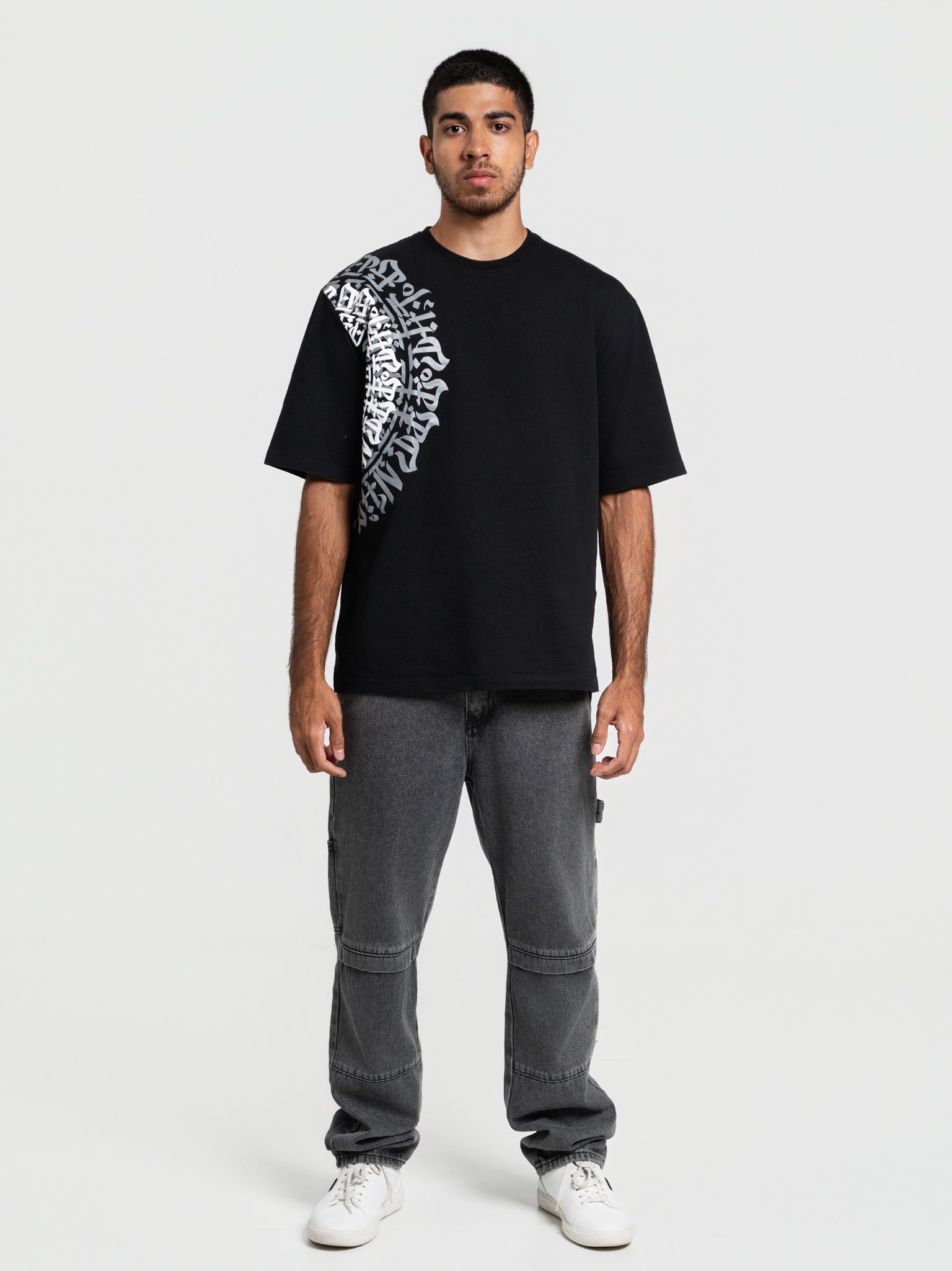 DEEDAT GOD'S PLAN MAVERIC Oversized Tees - Black