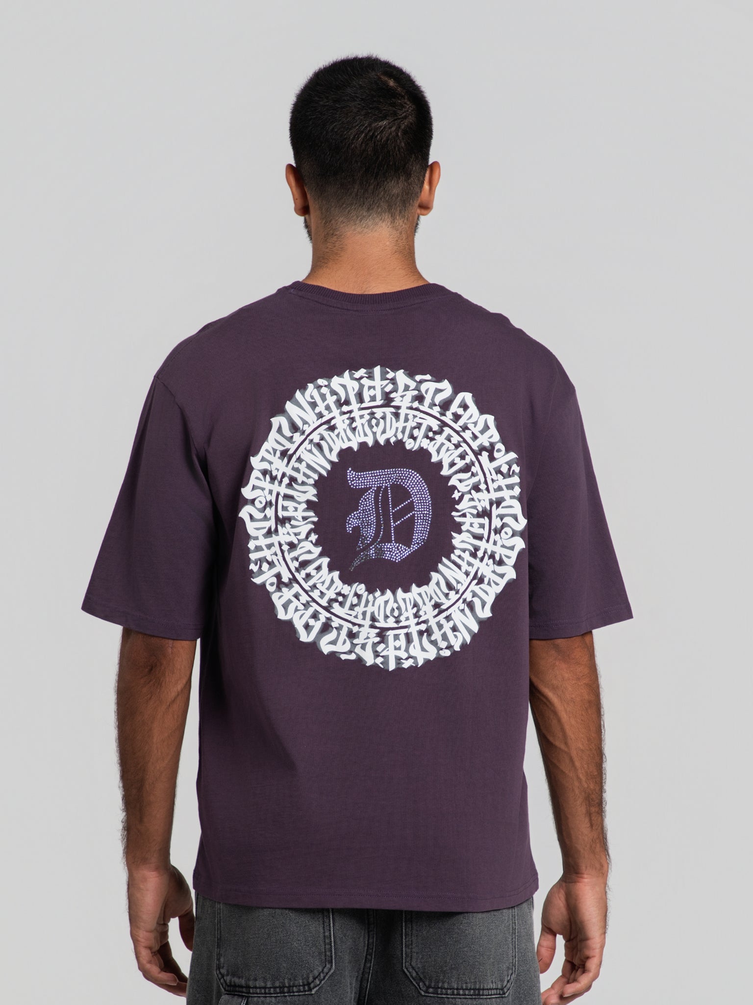 DEEDAT GOD'S PLAN WALKER Oversized Tees - Purple