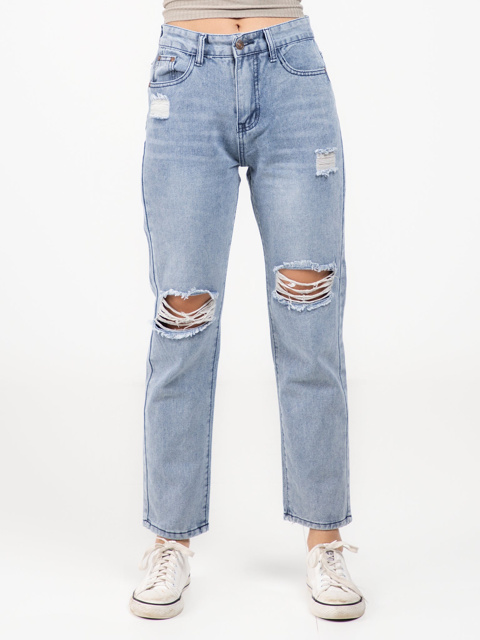 DEEDAT Women Jeans -Light Blue