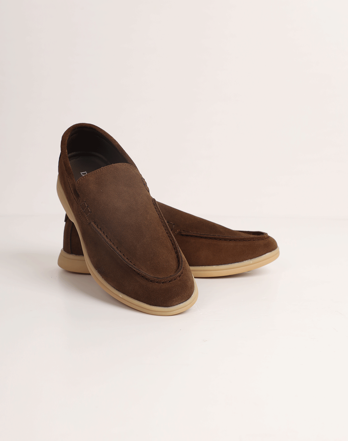 DEEDAT Men's Casual Leather Shoe - Coffee