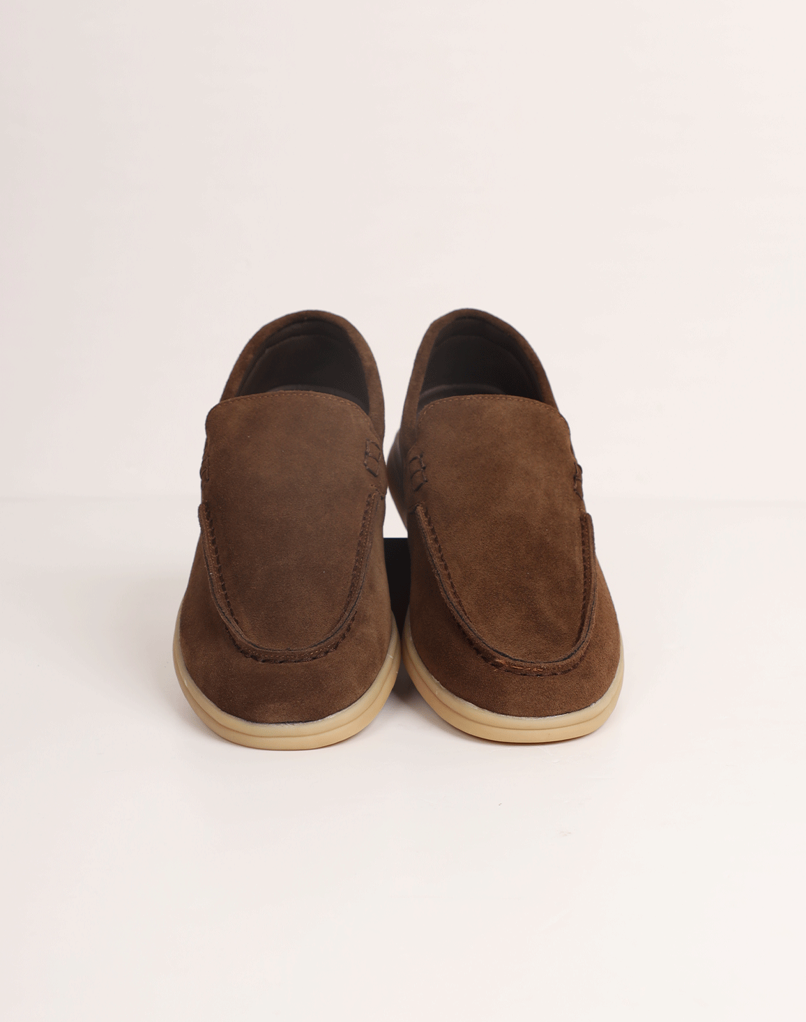 DEEDAT Men's Casual Leather Shoe - Coffee