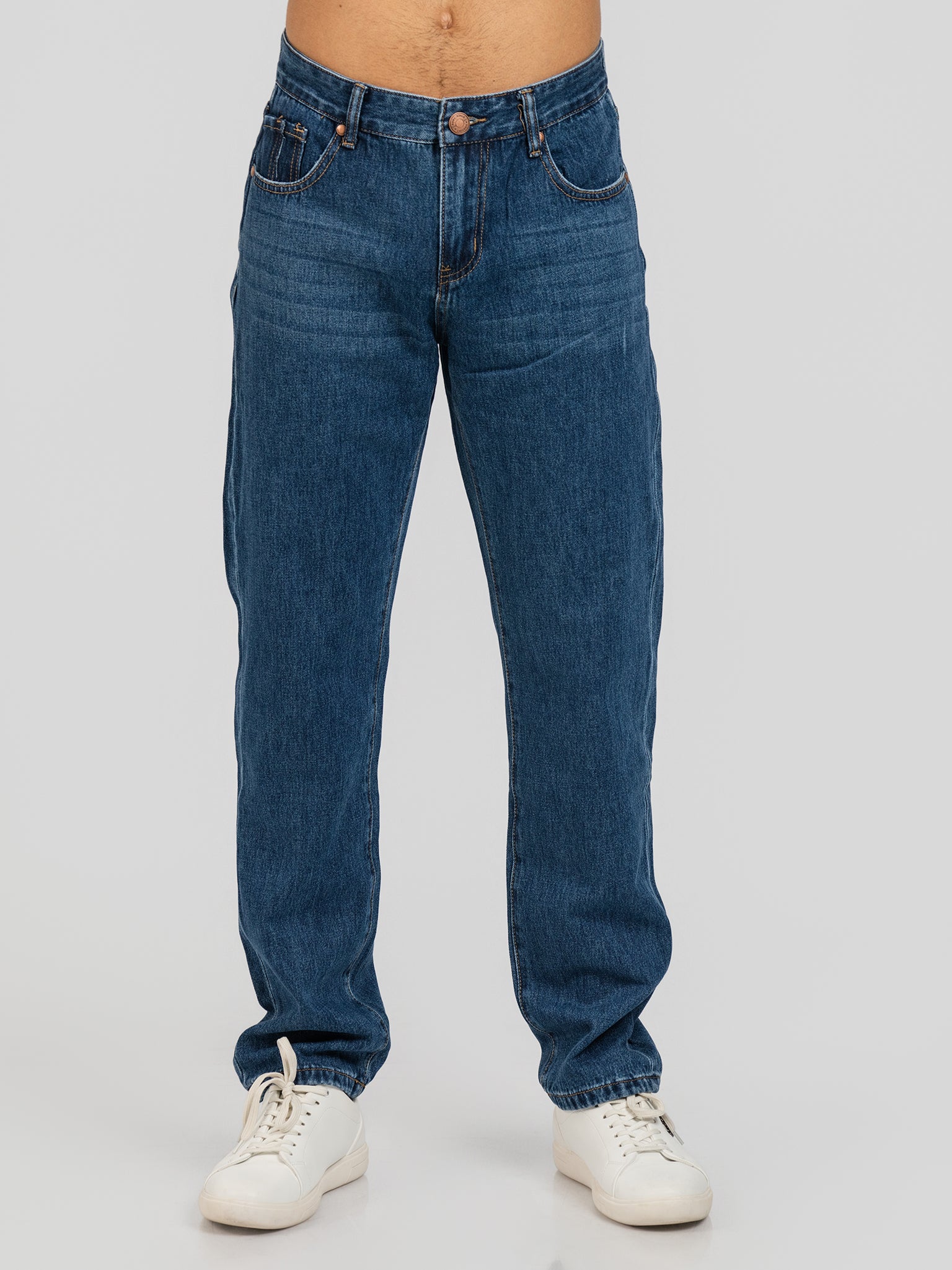 DEEDAT STRAIGHT Fit Jeans - Blue