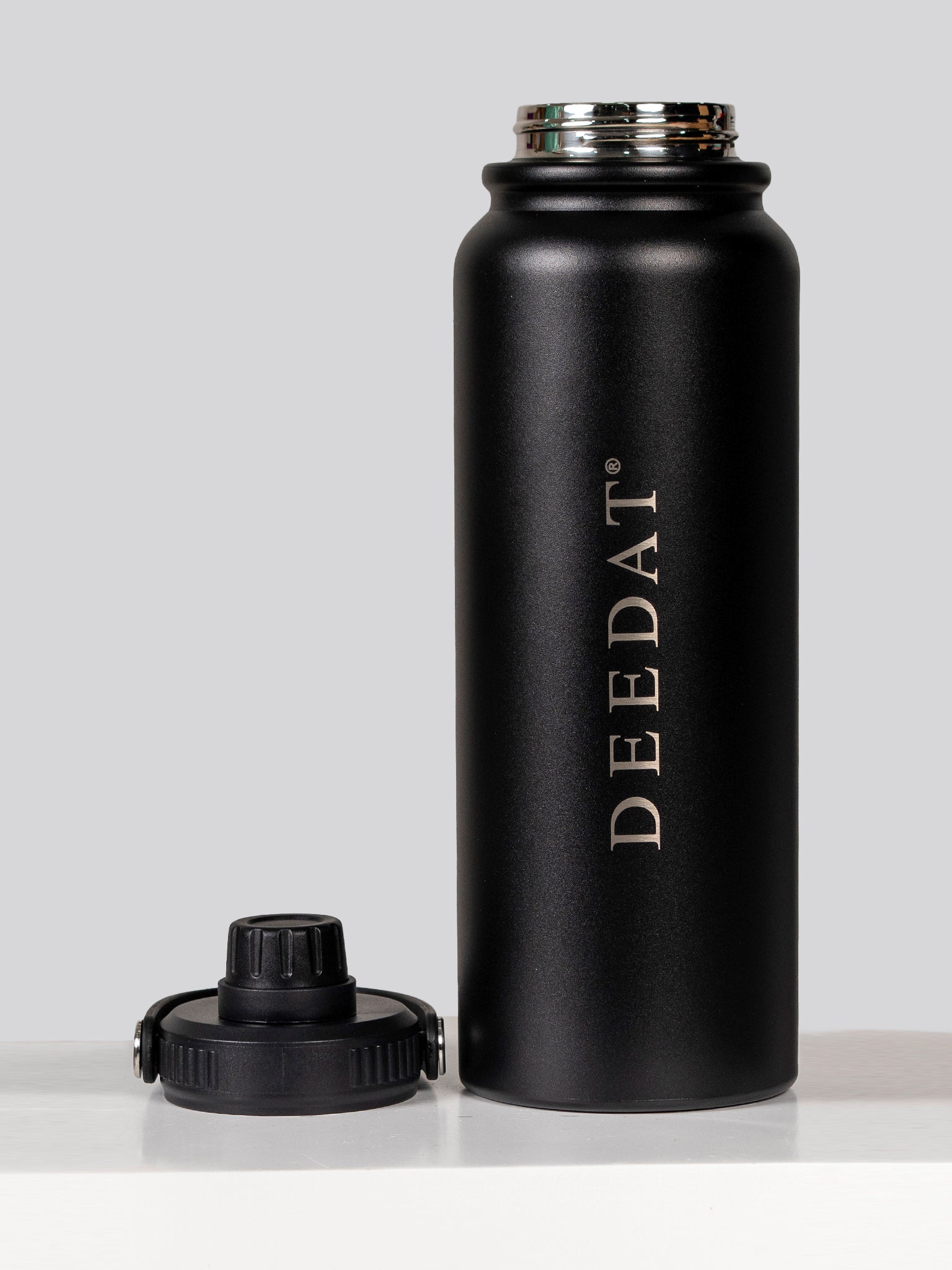 DEEDAT Stainless Steel Water Bottle 1200 ML - Black