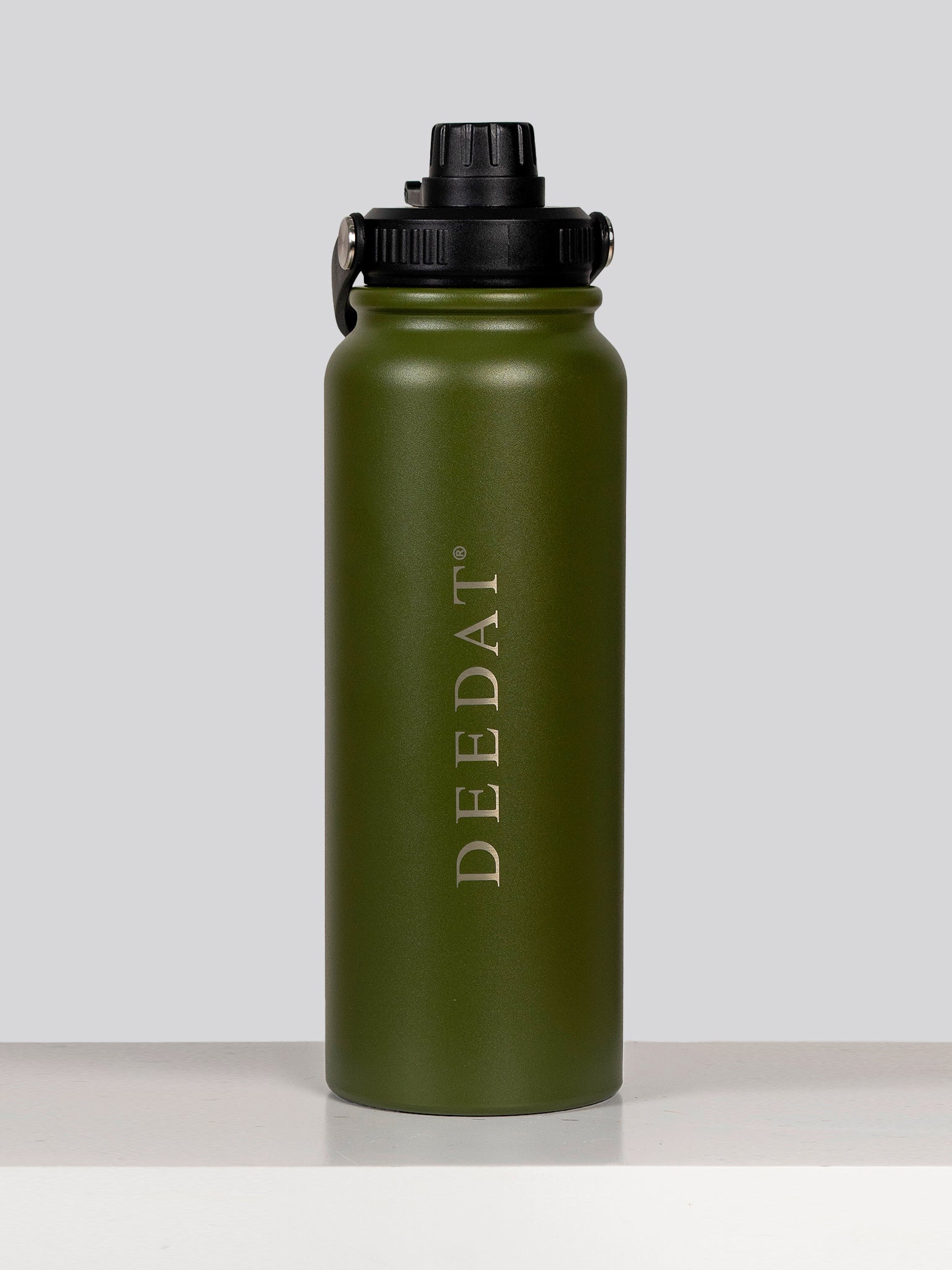 DEEDAT Stainless Steel Water Bottle 1200 ML - Army Green
