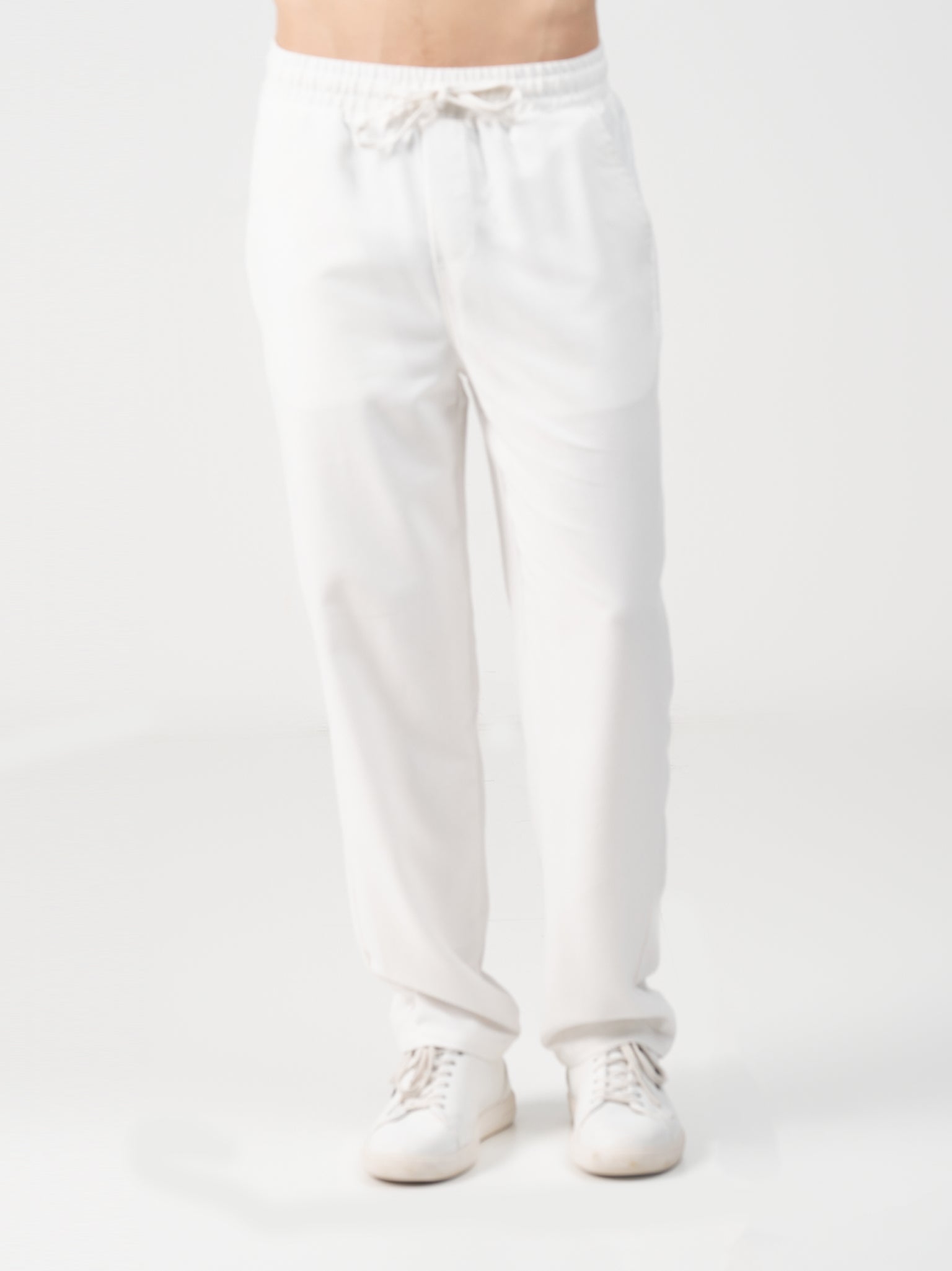 DEEDAT NATURE VERSE Casual Pant - White
