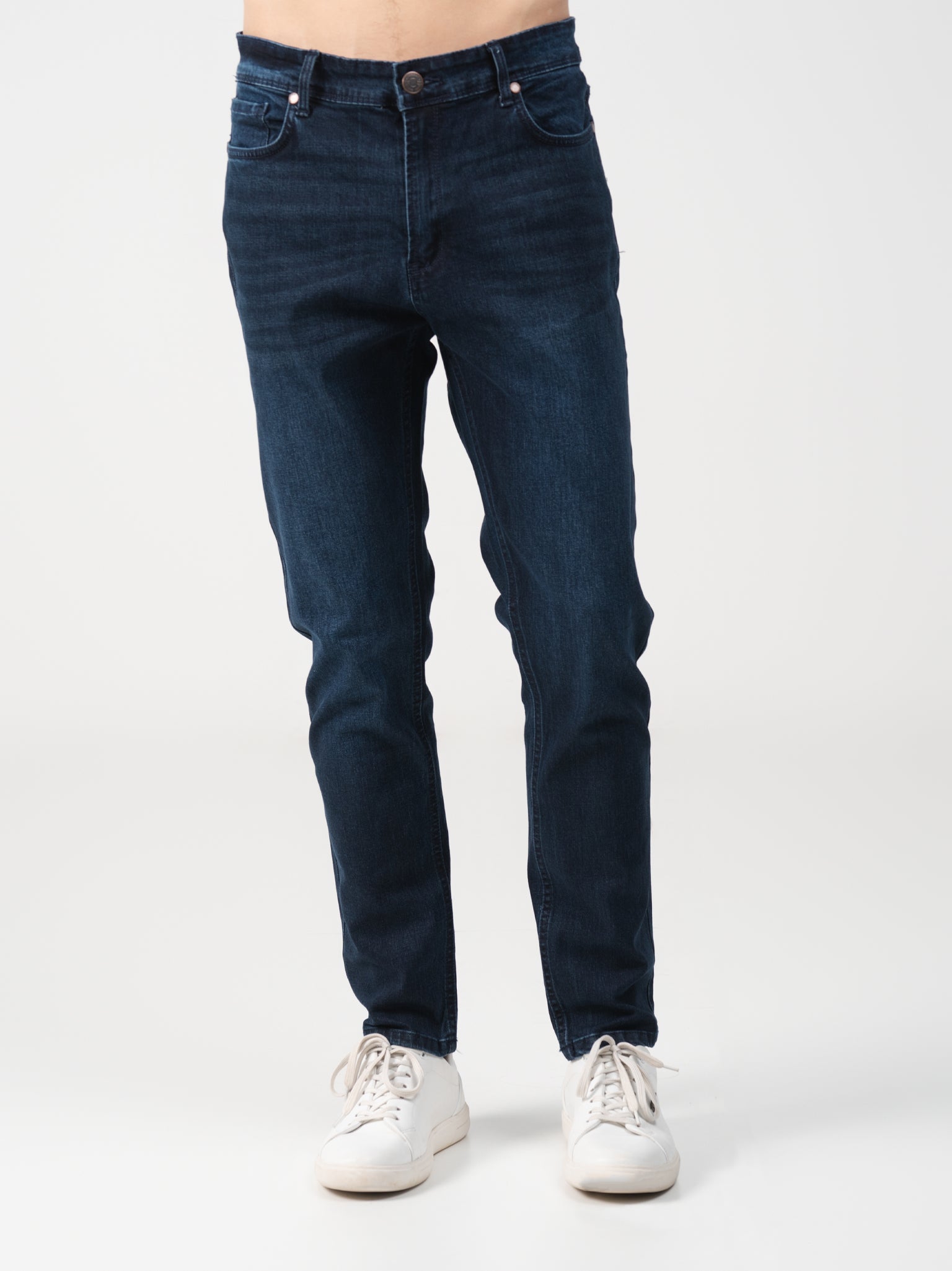 DEEDAT Tapered Fit Jeans - Dark Blue