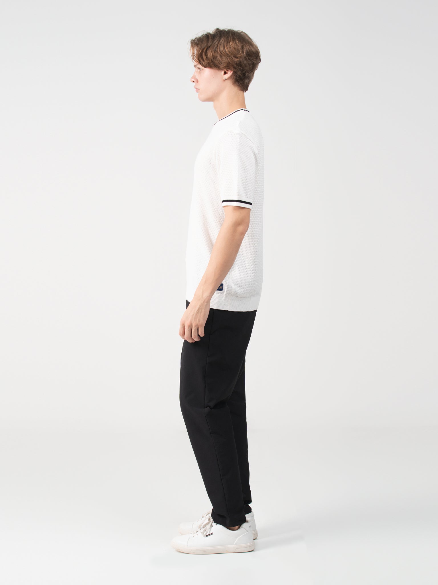 DEEDAT PORTOFINO Short Sleeve Regular Fit Tee Shirt - White