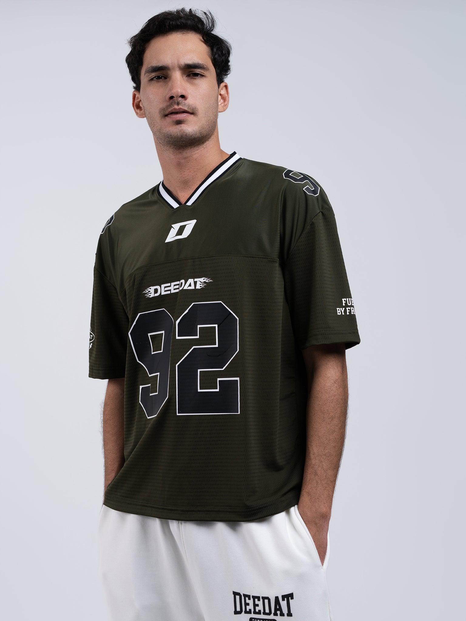 DEEDAT Fueled By Freedom Oversized Tee Shirt - Olive