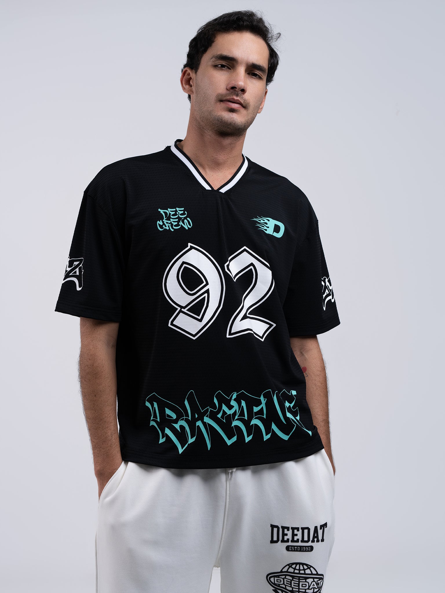 DEEDAT Fueled By Freedom Oversized Tee Shirt - Black
