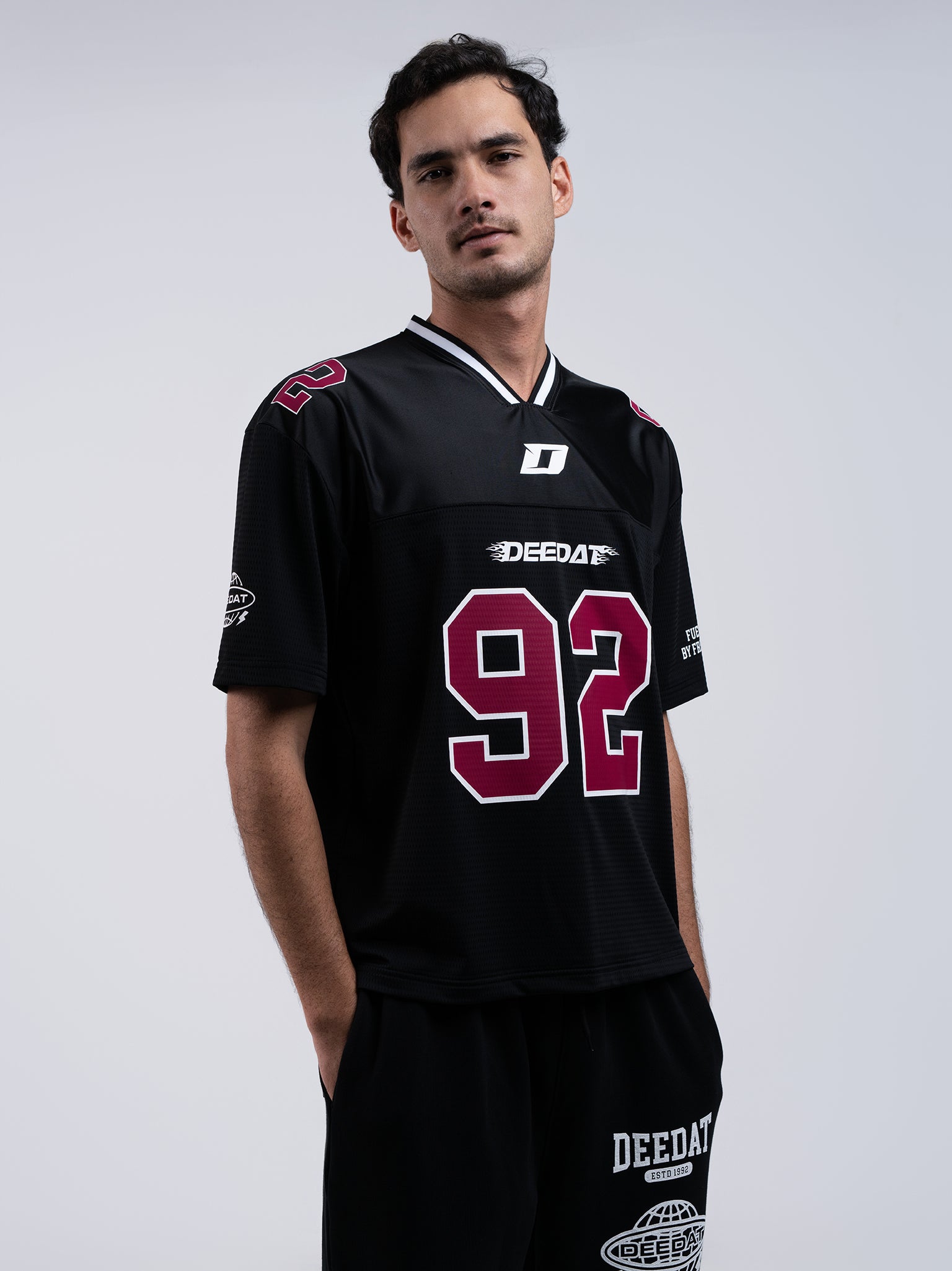 DEEDAT Fueled By Freedom Oversized Tee Shirt - Black