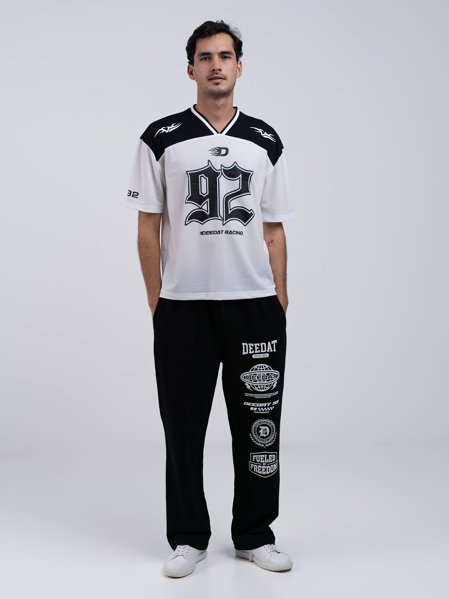 DEEDAT Fueled By Freedom Oversized Tee Shirt - White