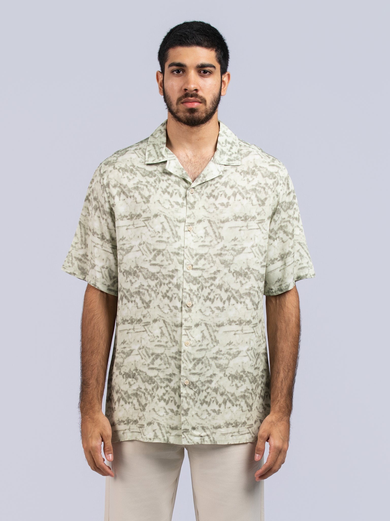 DEEDAT NATURE VERSE Regular Fit Casual Shirt - Green