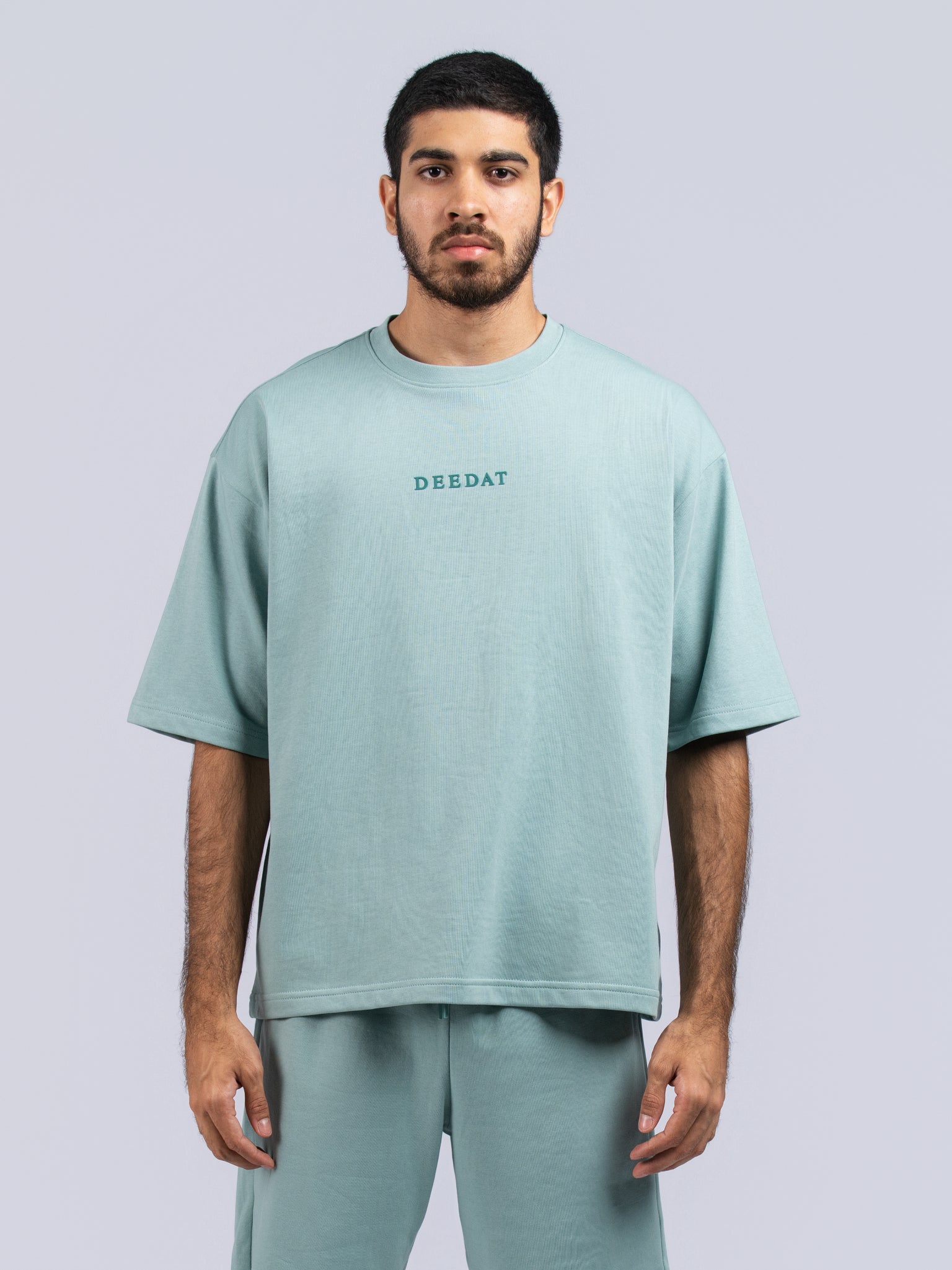 DEEDAT Oversized Tees - Aqua