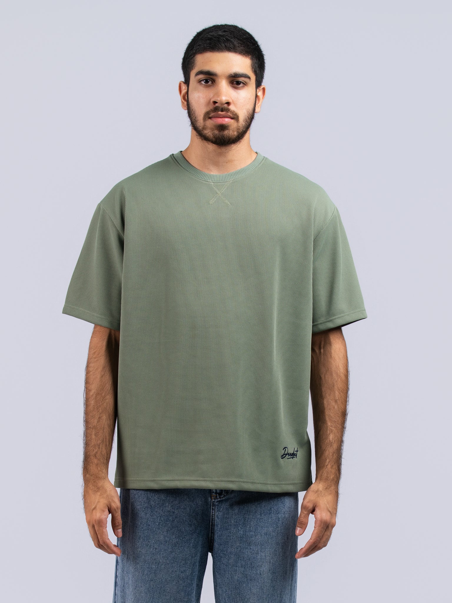 DEEDAT MAVERICK Oversized Tees - Sea Green